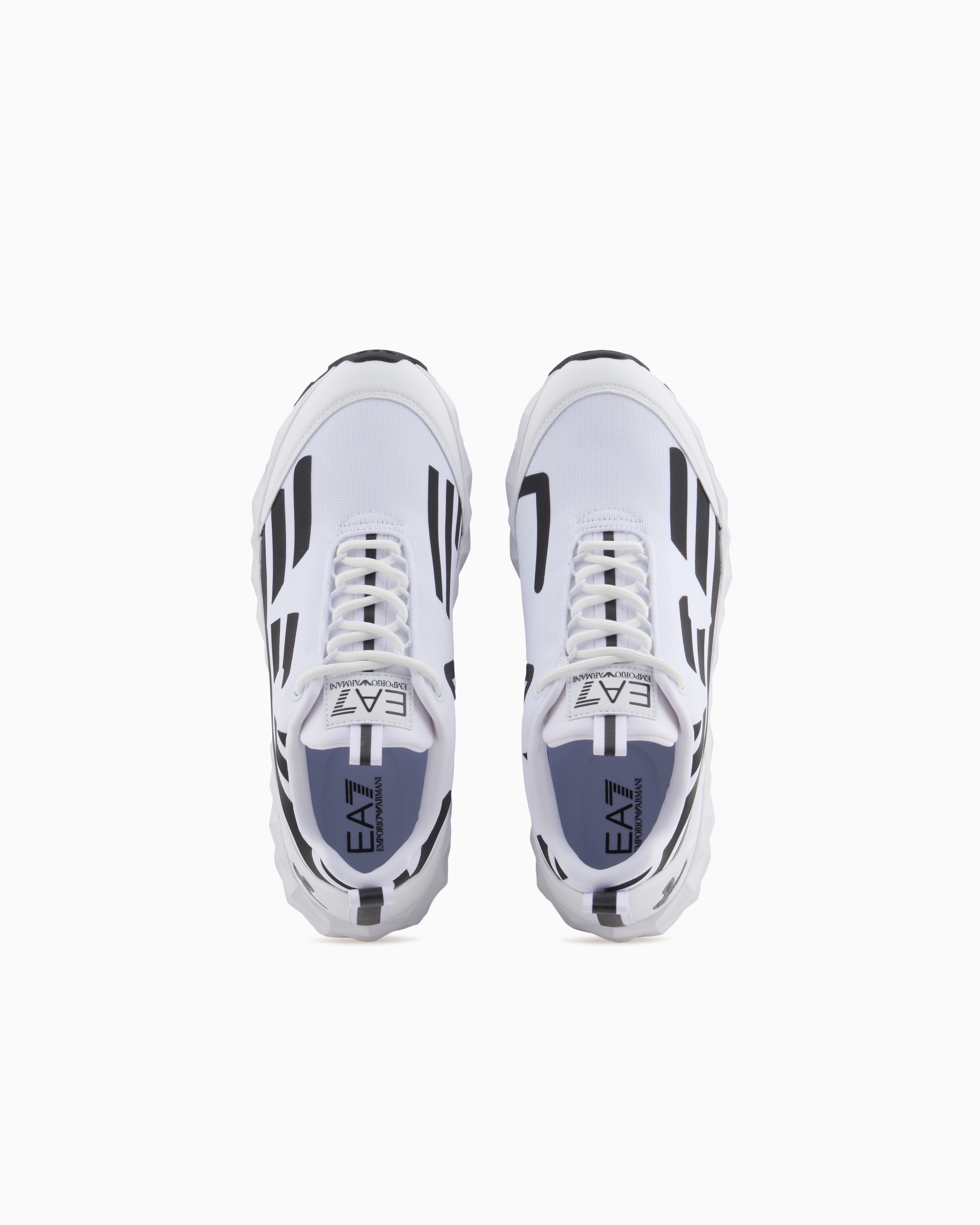 Ea7 Emporio Armani Kombat Fabric Low-top Sneakers In White