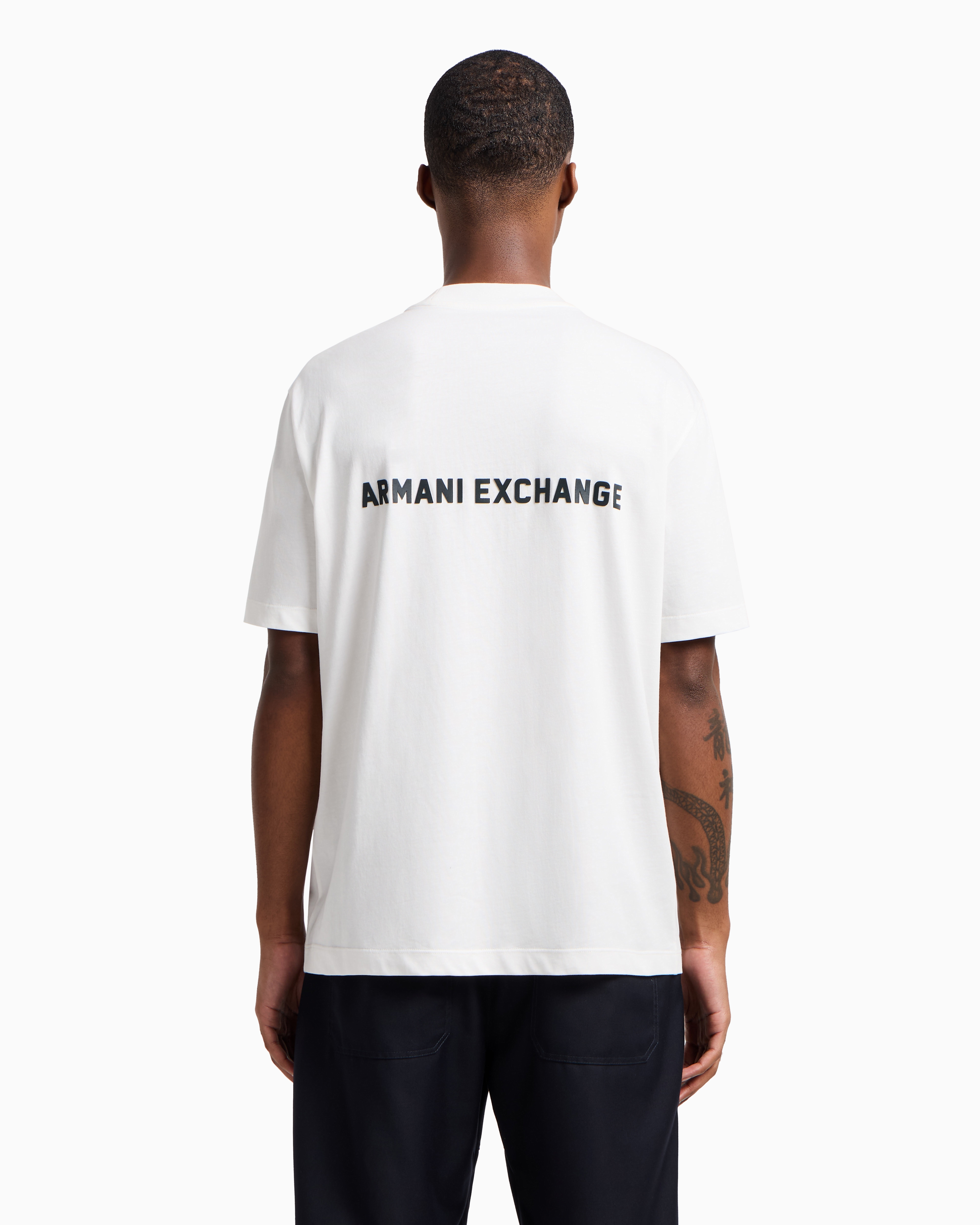 バックロゴ 半袖クルーネックTシャツ | Armani Exchange