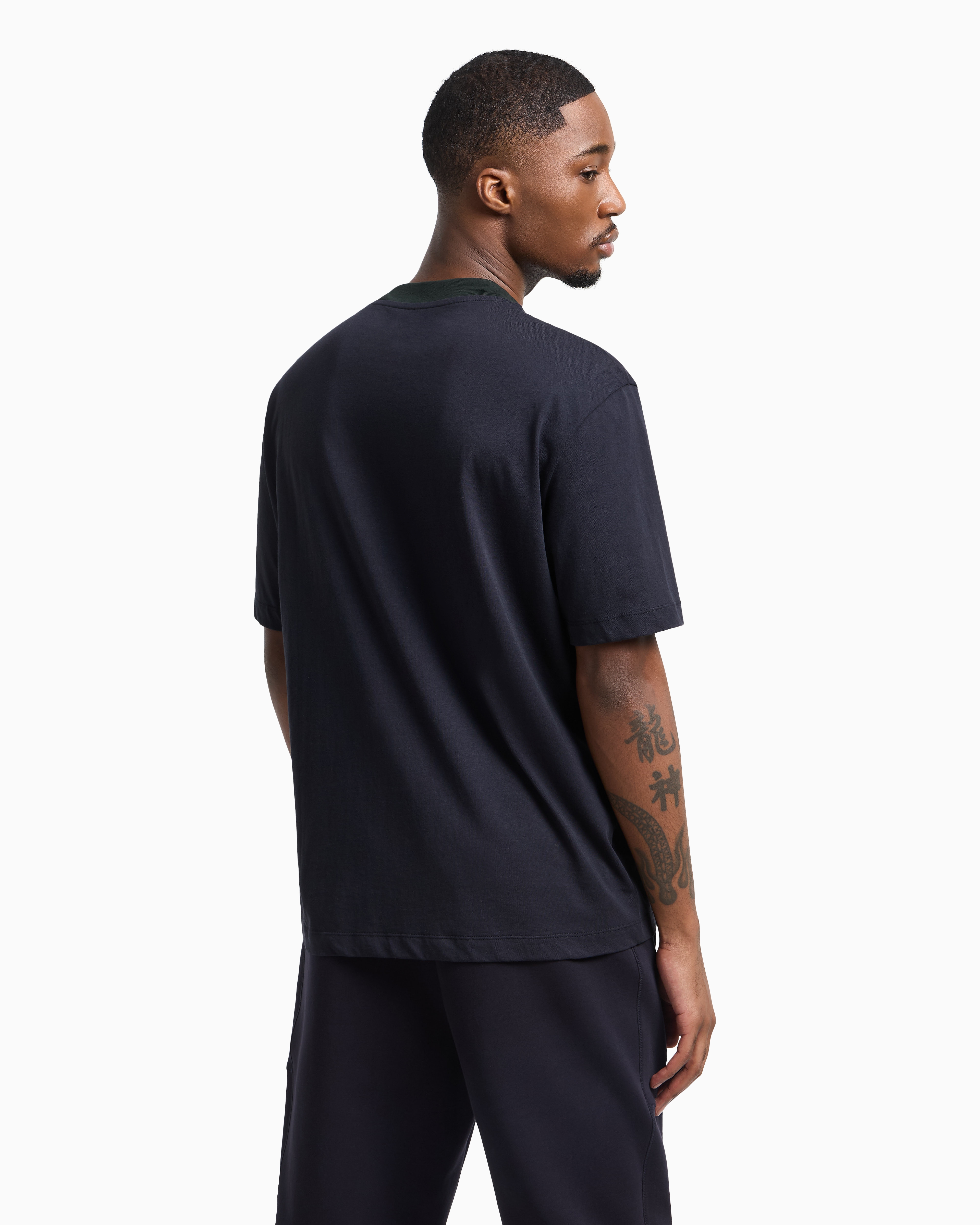 Regular fit T-shirt with logo print | Armani Exchange