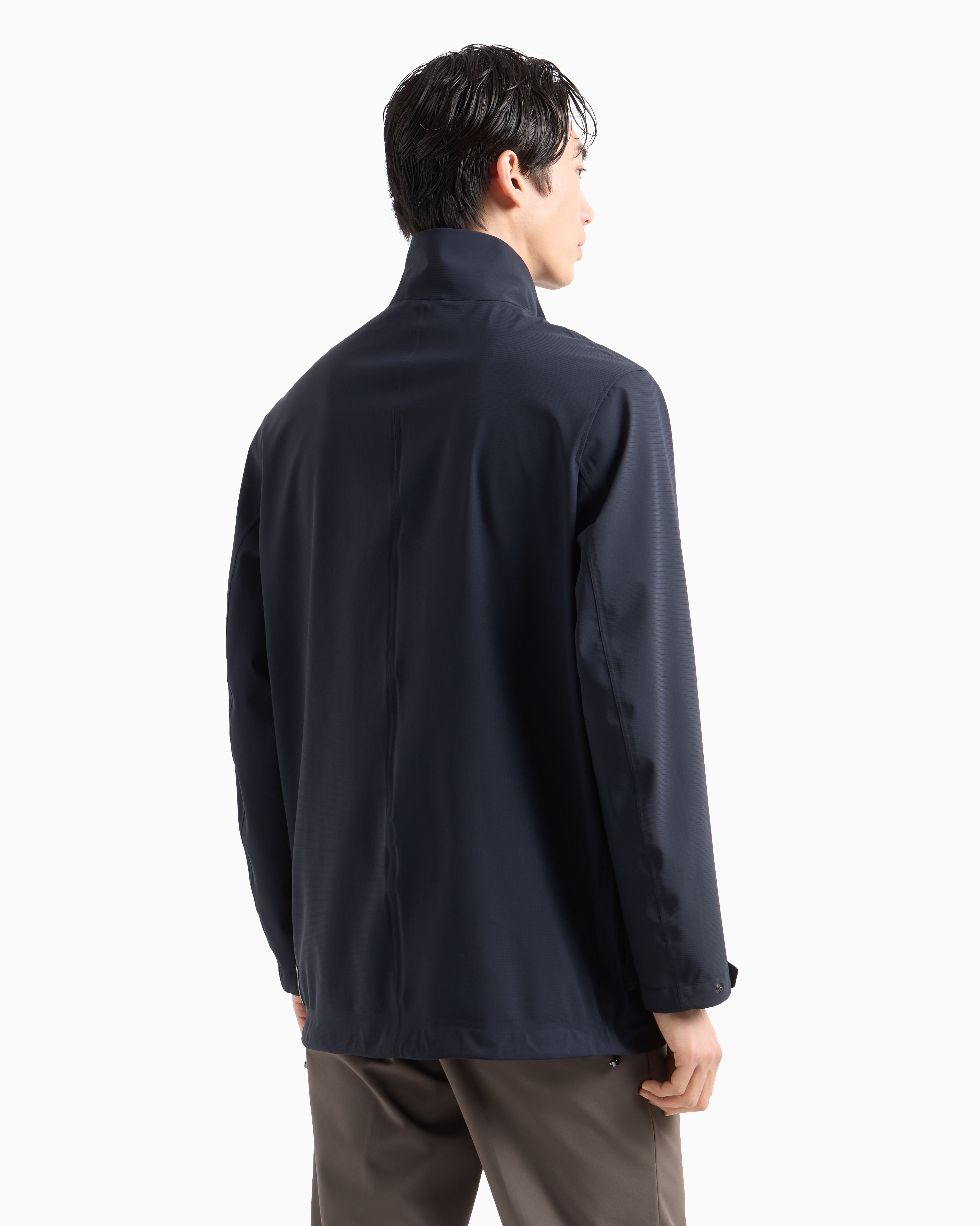 Emporio Armani Peacoats In Navy Blue