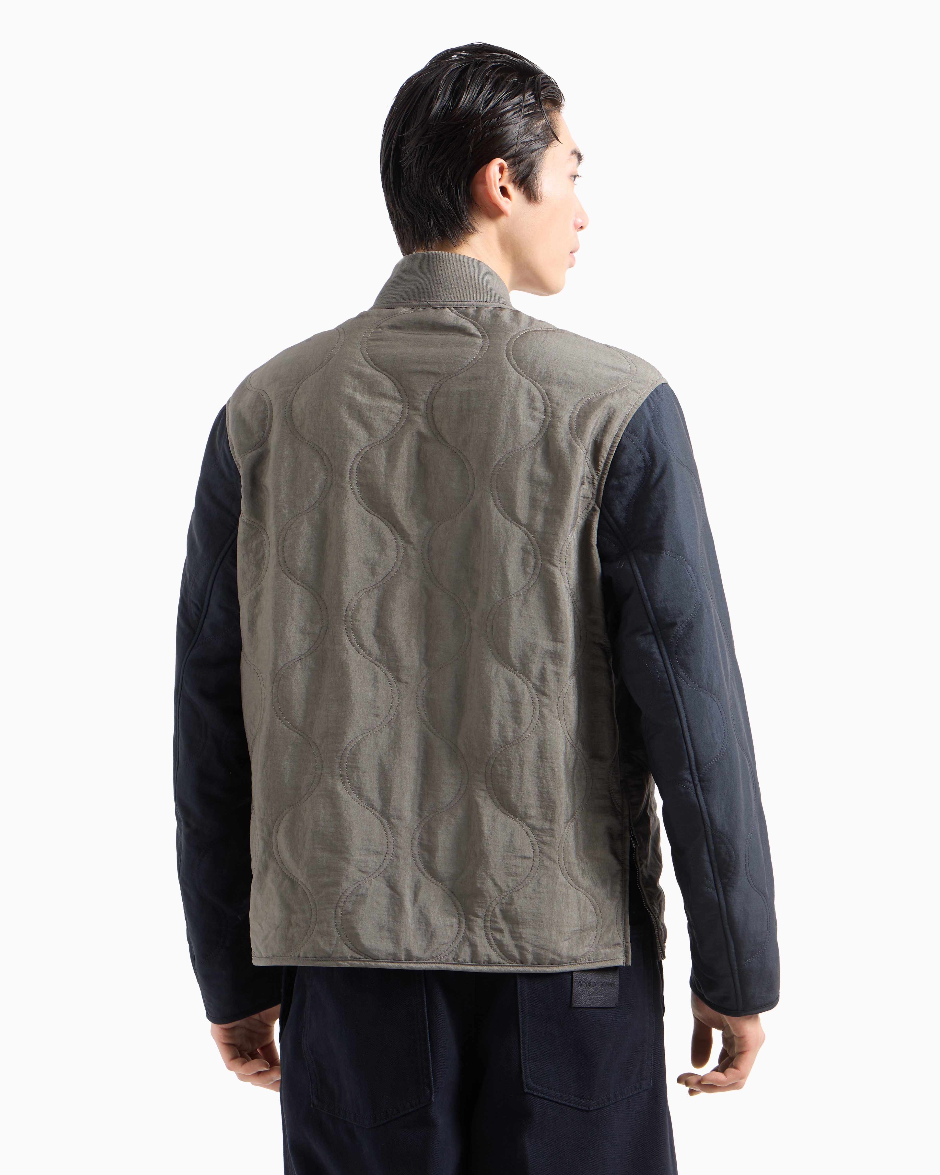 Emporio Armani Men's Blouson Jacket In Beige