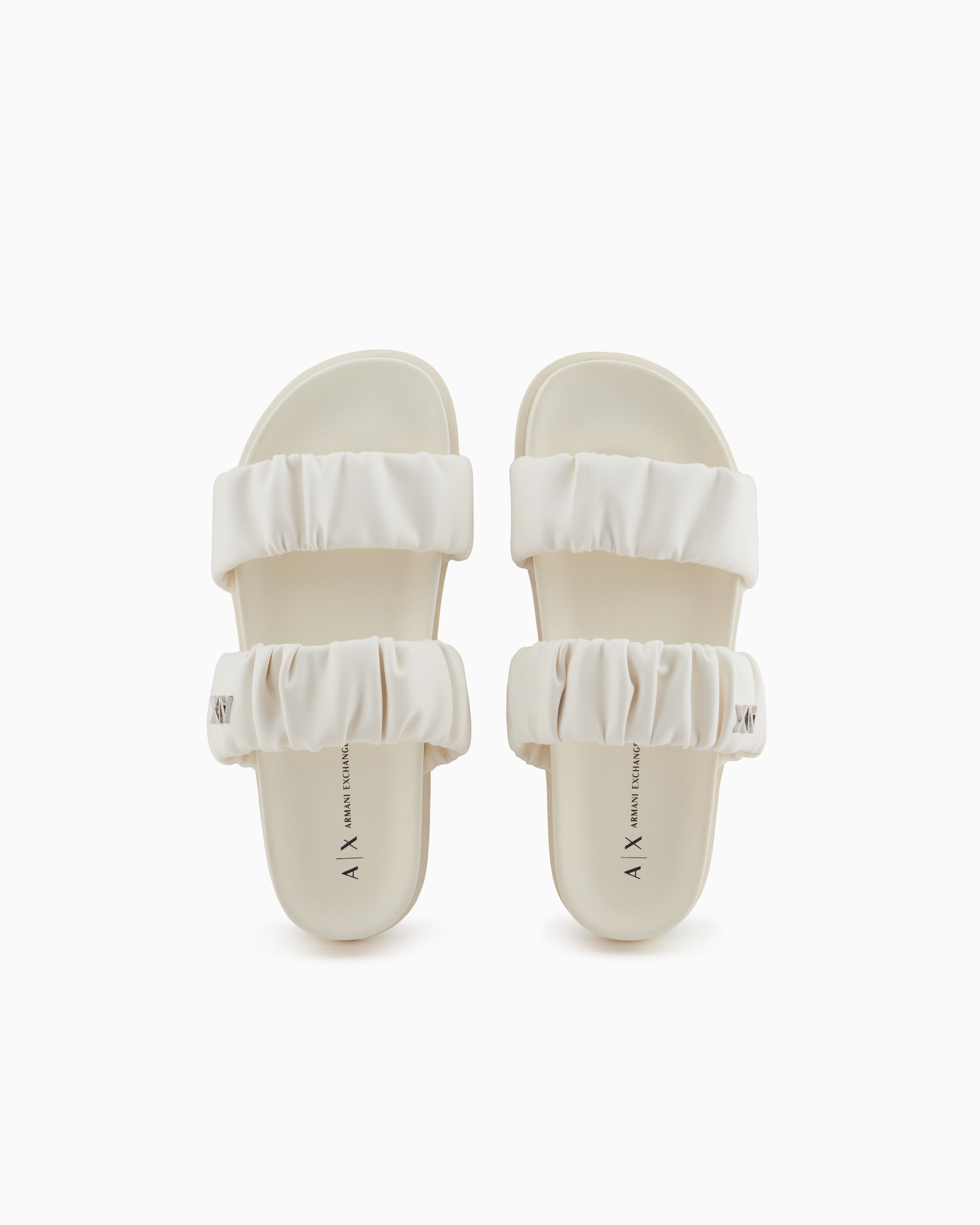 Armani Exchange Sandals In White