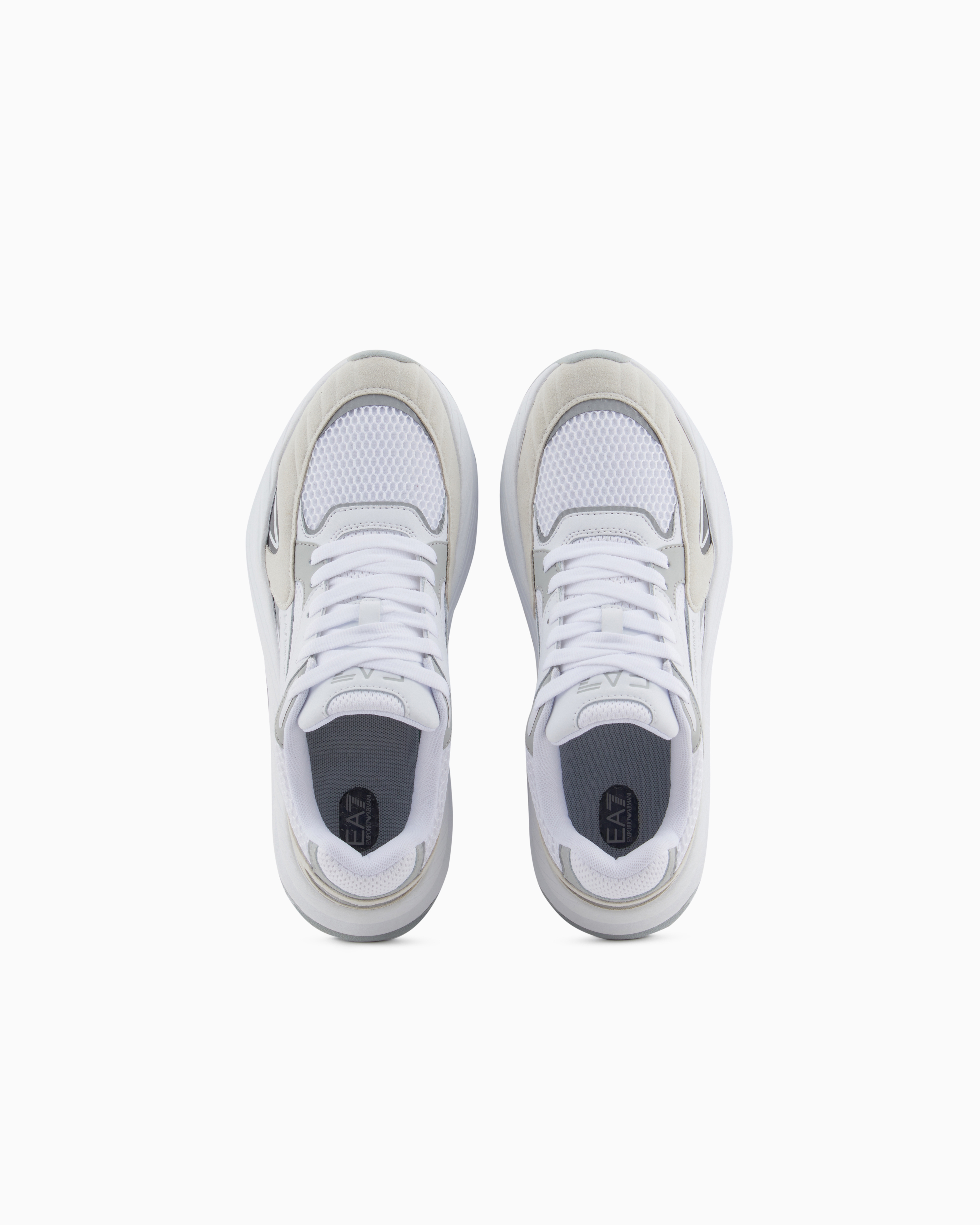 Ea7 Crusher Sonic Mix Sneakers In White