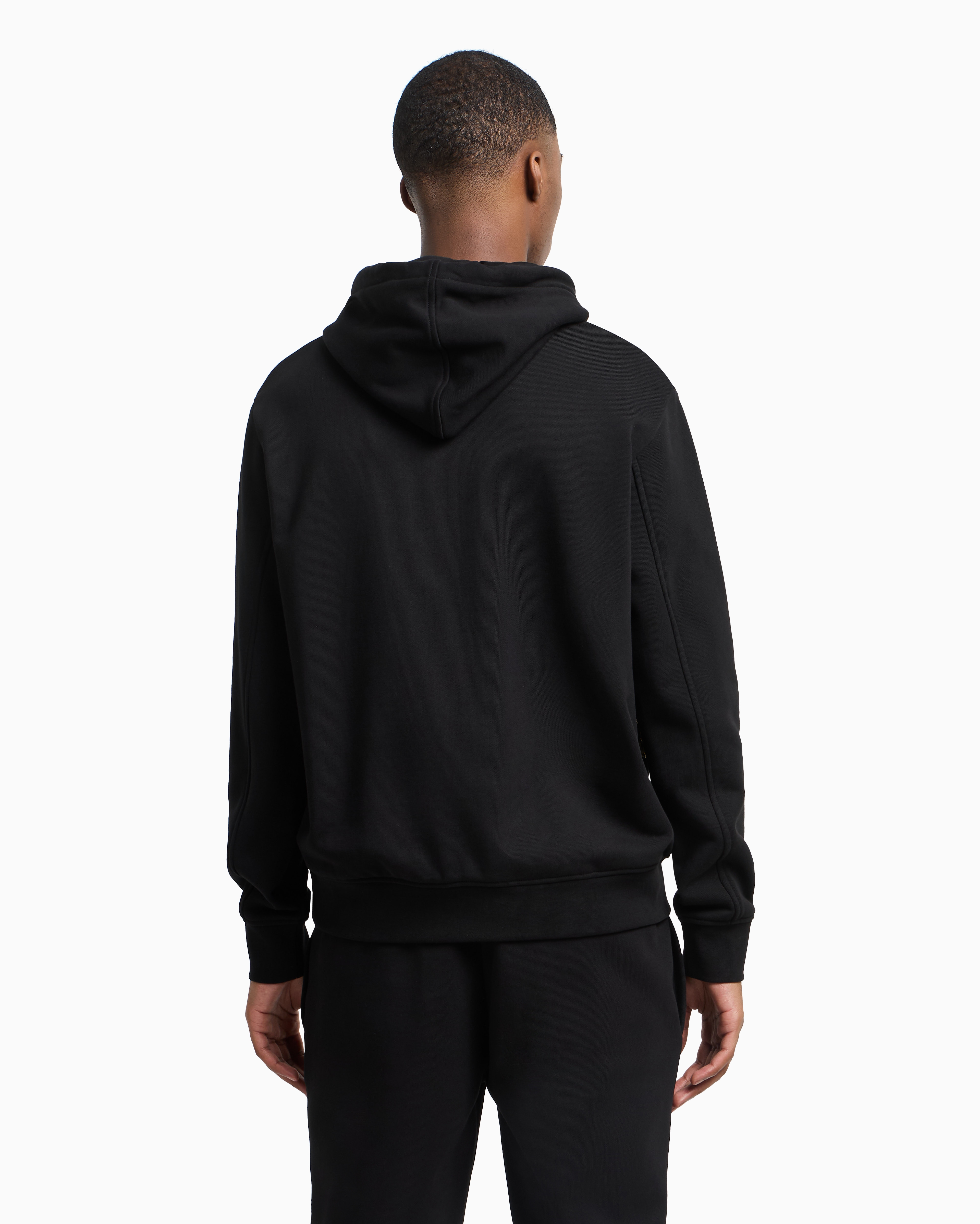 Armani Exchange Hoodie With Maxi Print Lunar New Year In Black