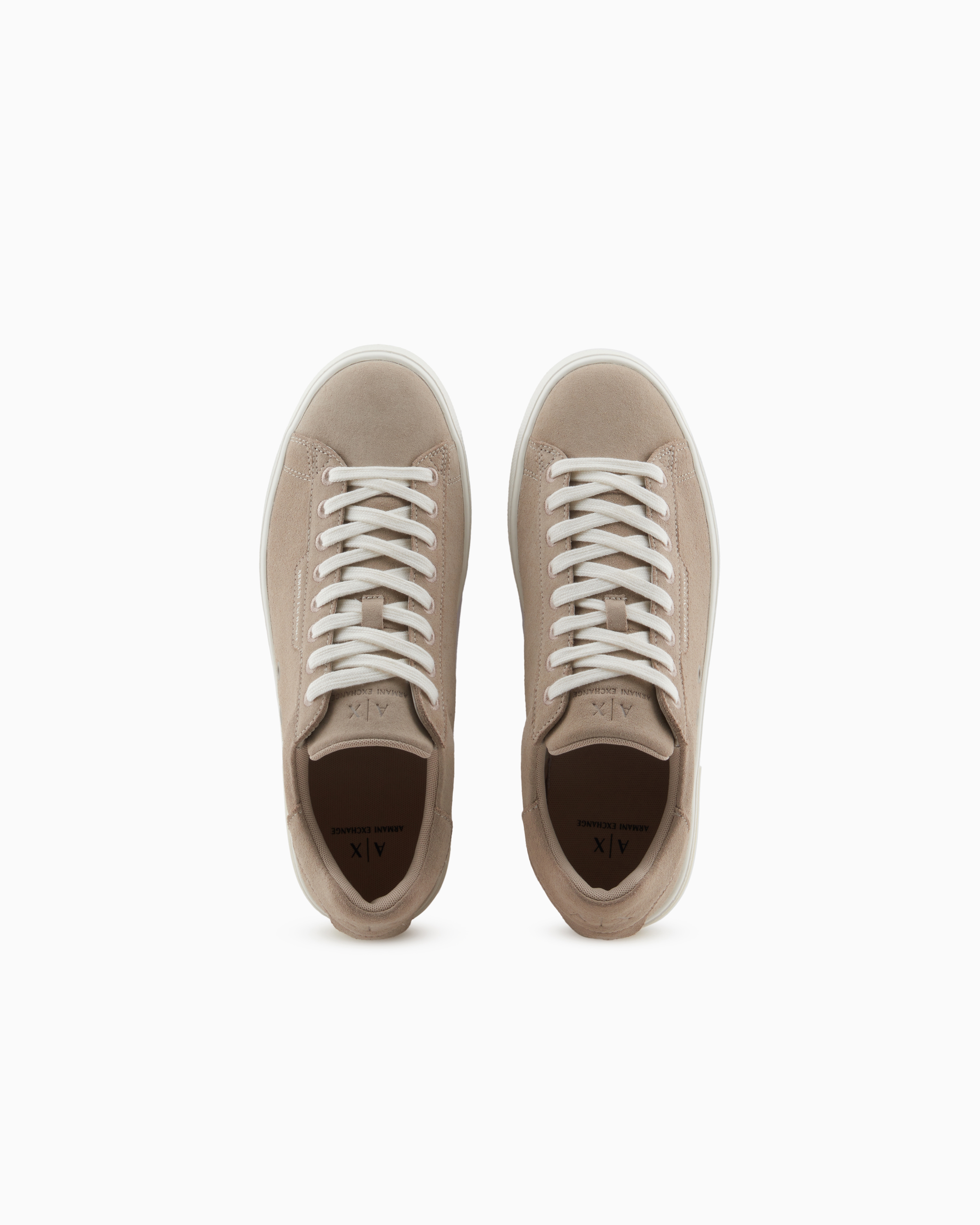 Armani Exchange Sneakers In Brown