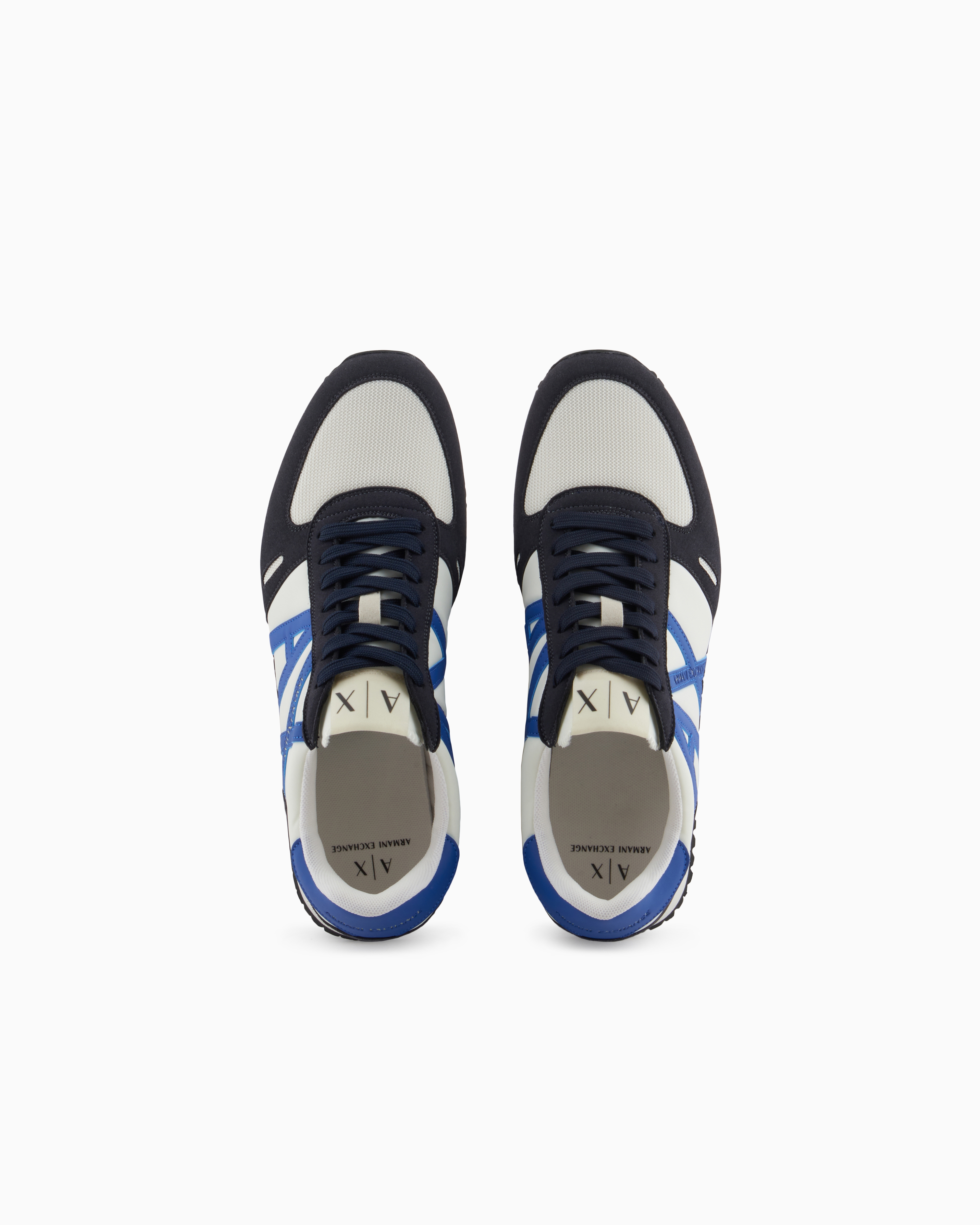 ARMANI EXCHANGE SNEAKERS IN ECO-SUEDE, MESH AND NYLON