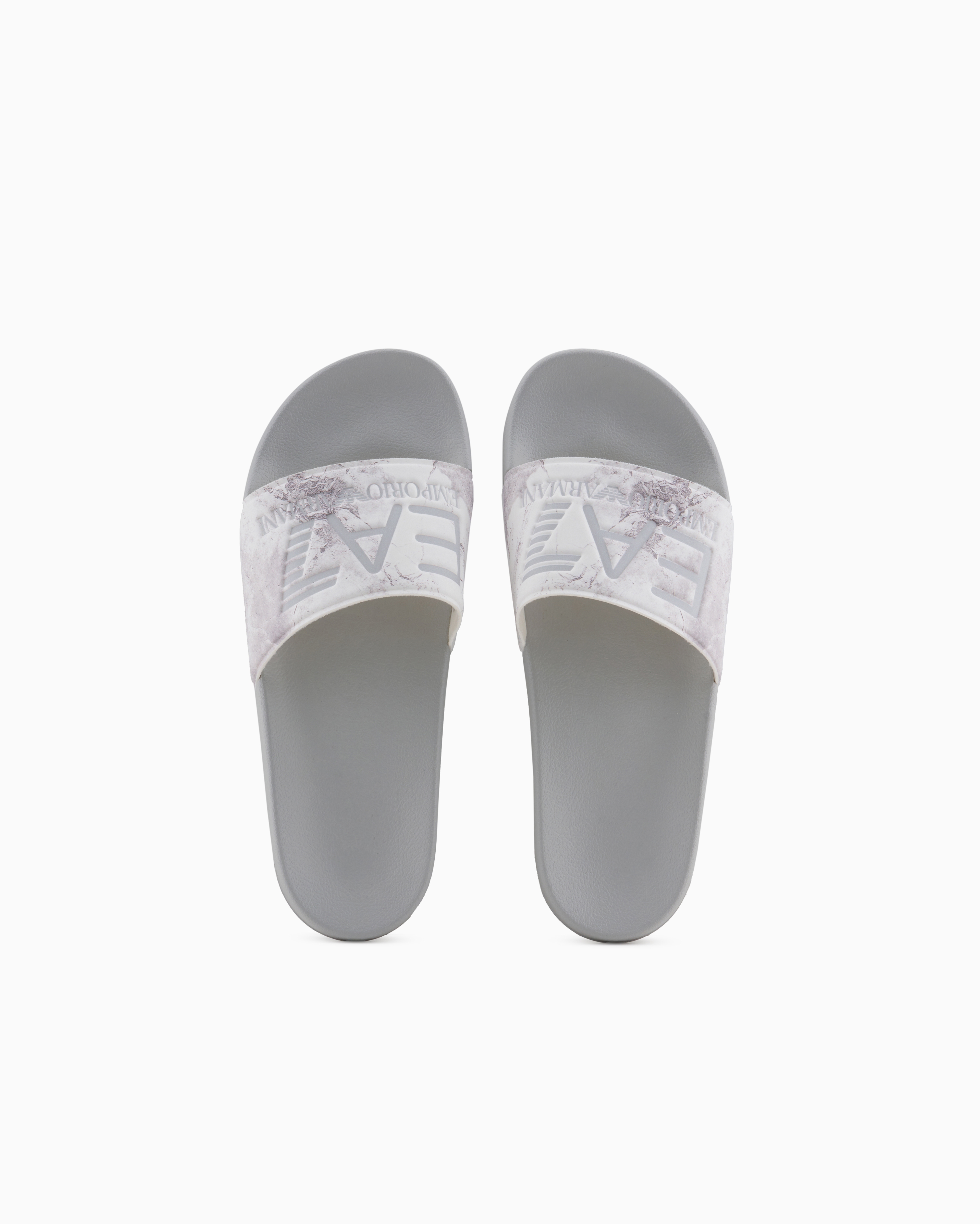 EA7 SLIDES WITH OVERSIZED LOGO