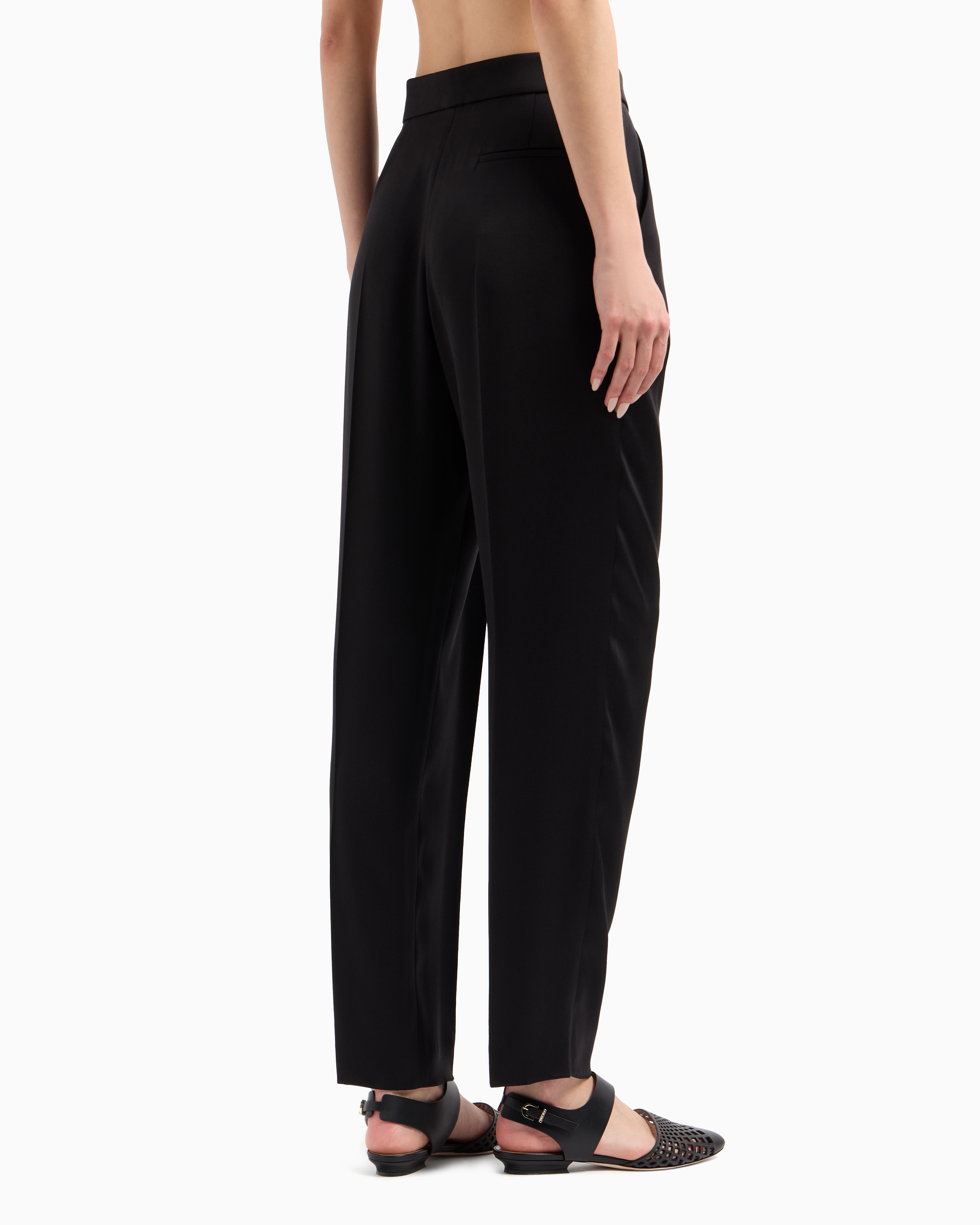 パンツ GIORGIO ARMANI SATIN DARTED TROUSERS Giorgio Armani Satin Beaded Pants - Bergdorf Goodman