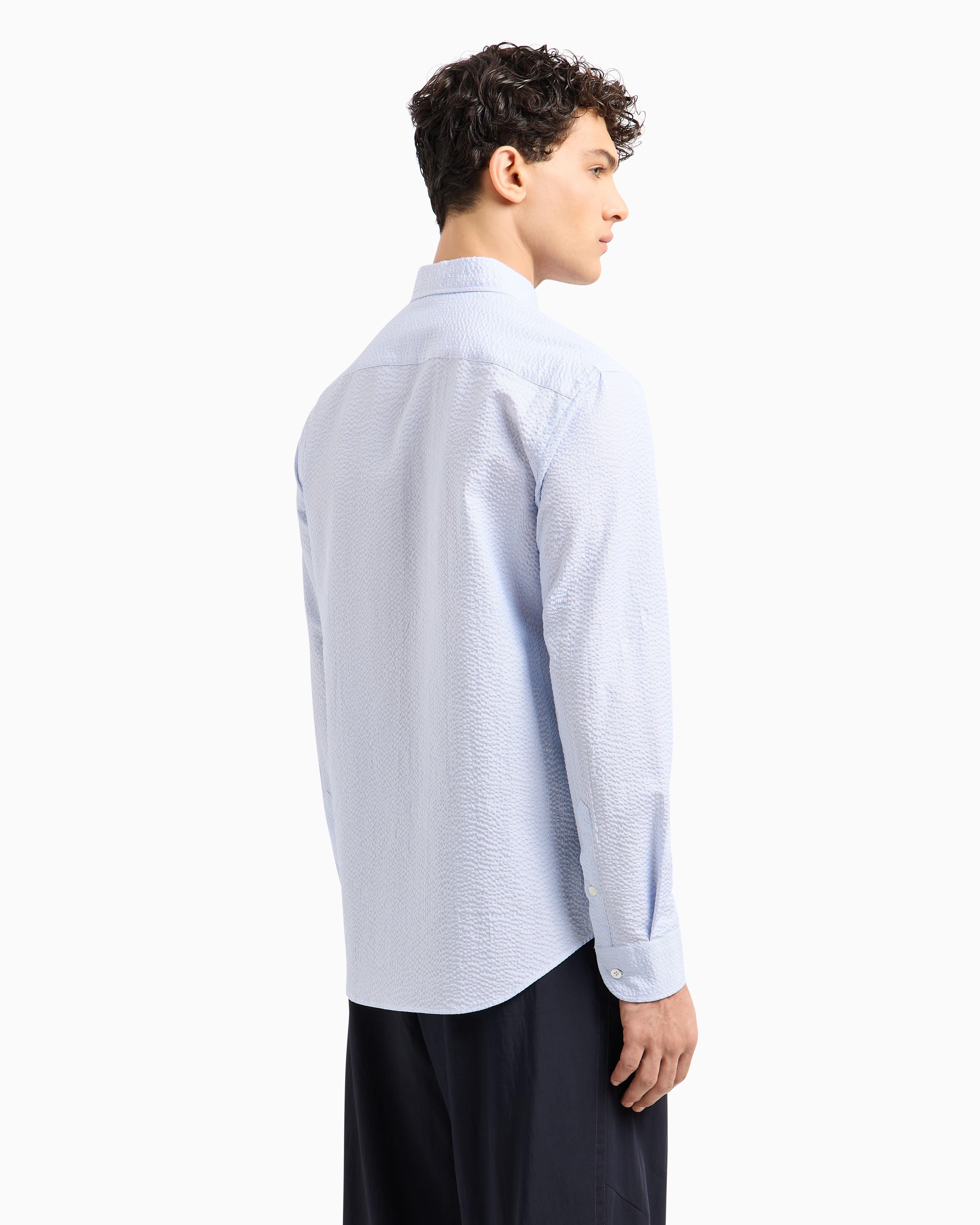 シャツ シアサッカースタイル コットン | Emporio Armani