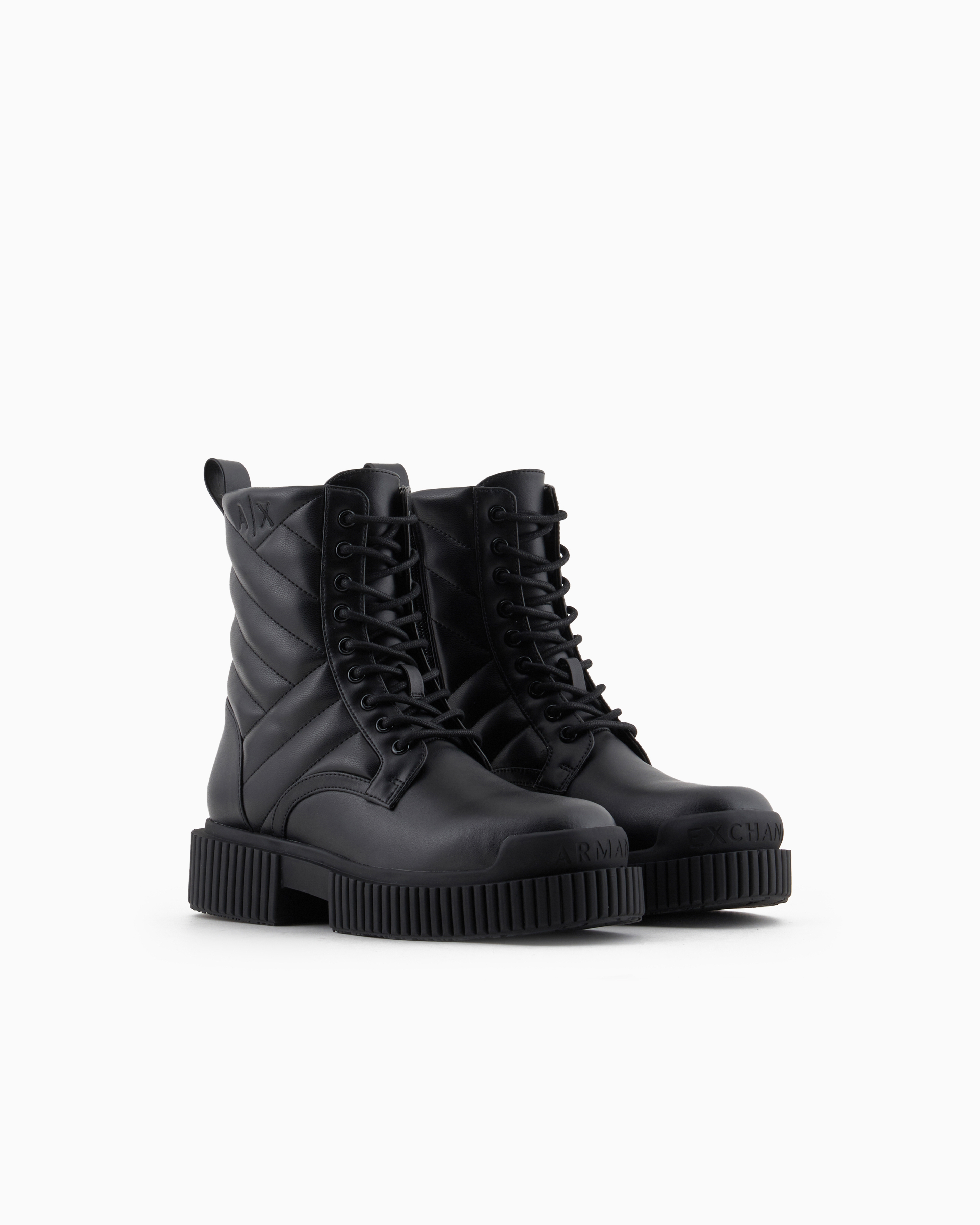 Armani Exchange Booties In Black