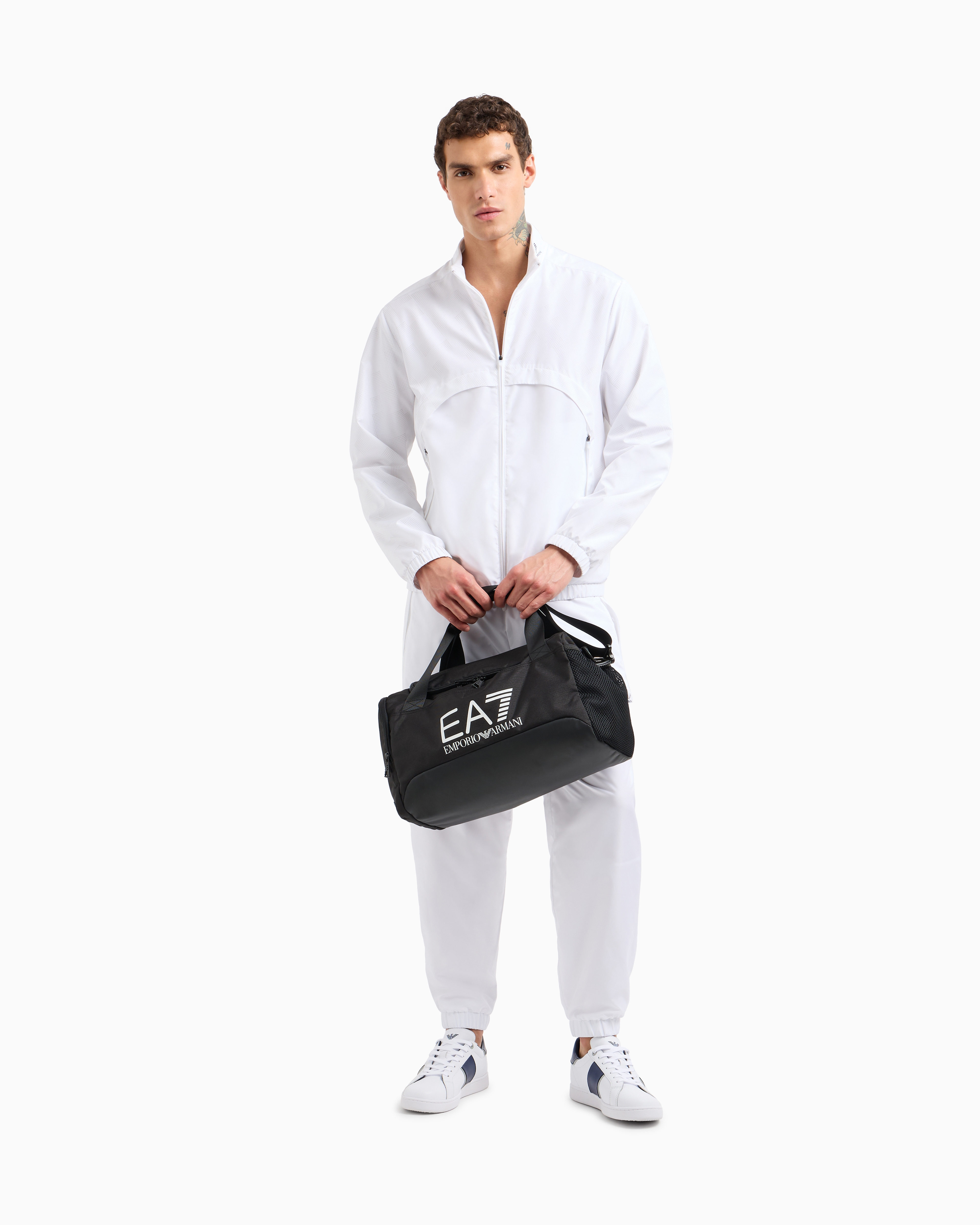 Ea7 Tennis Pro Tracksuit In Ventus7 Technical Fabric In White