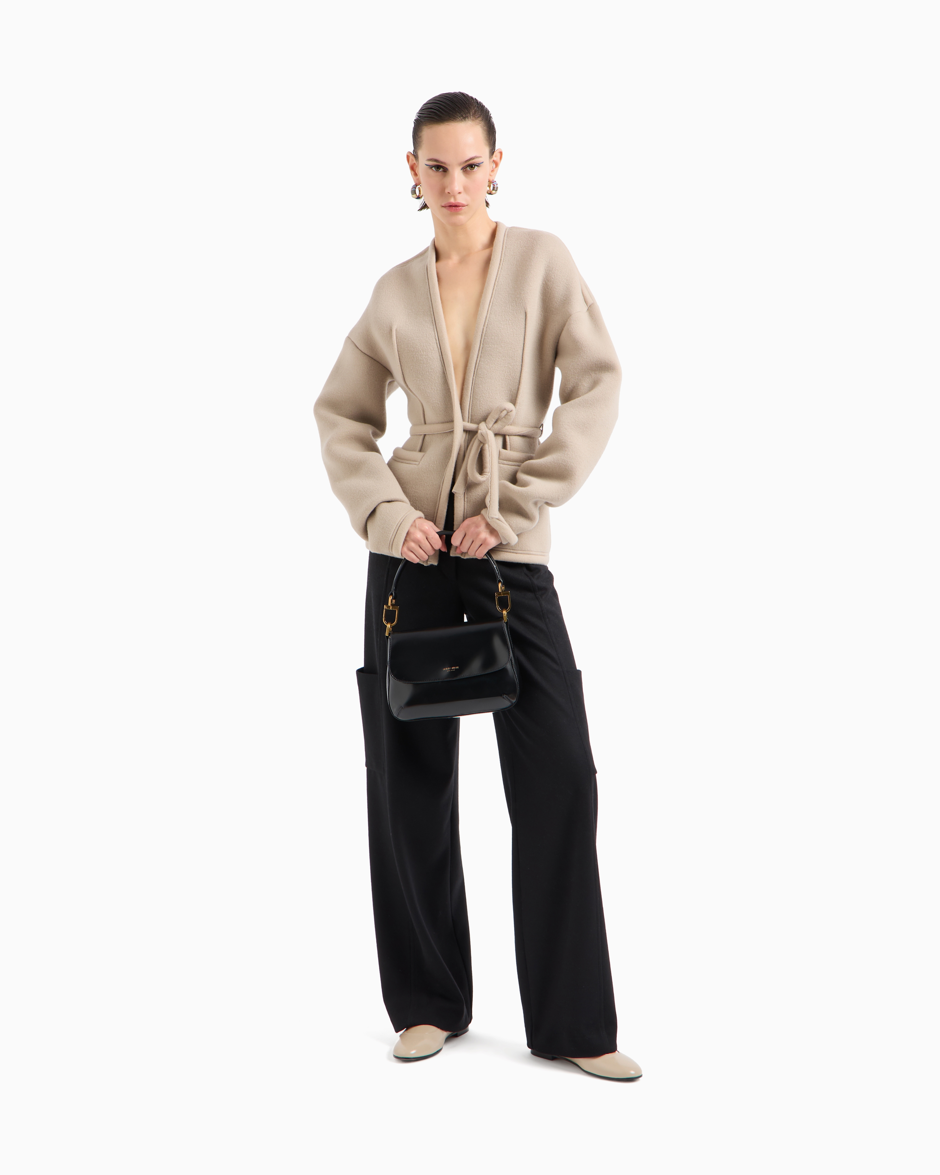 Giorgio Armani Casual Trousers In Black
