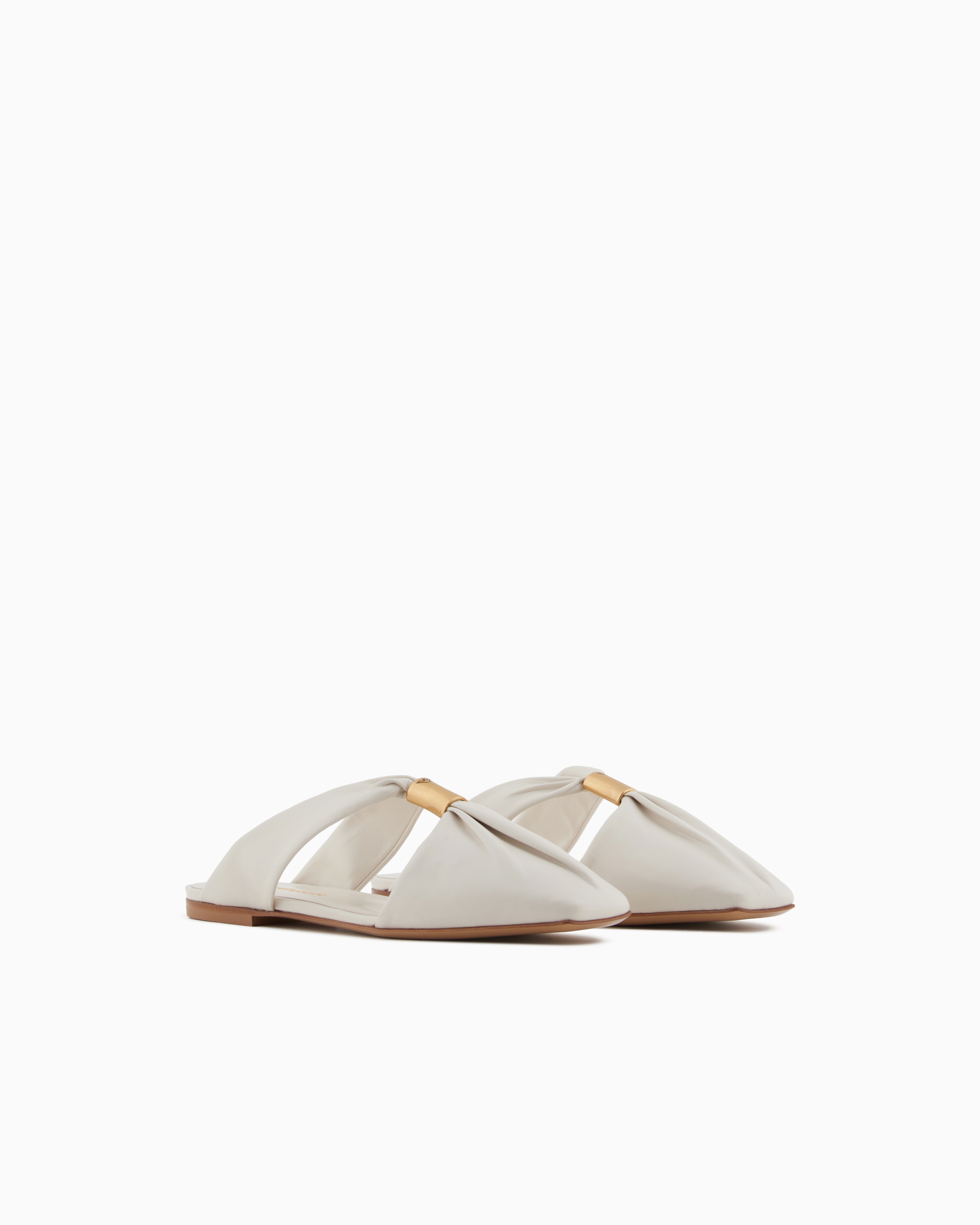 Emporio Armani Slides In White