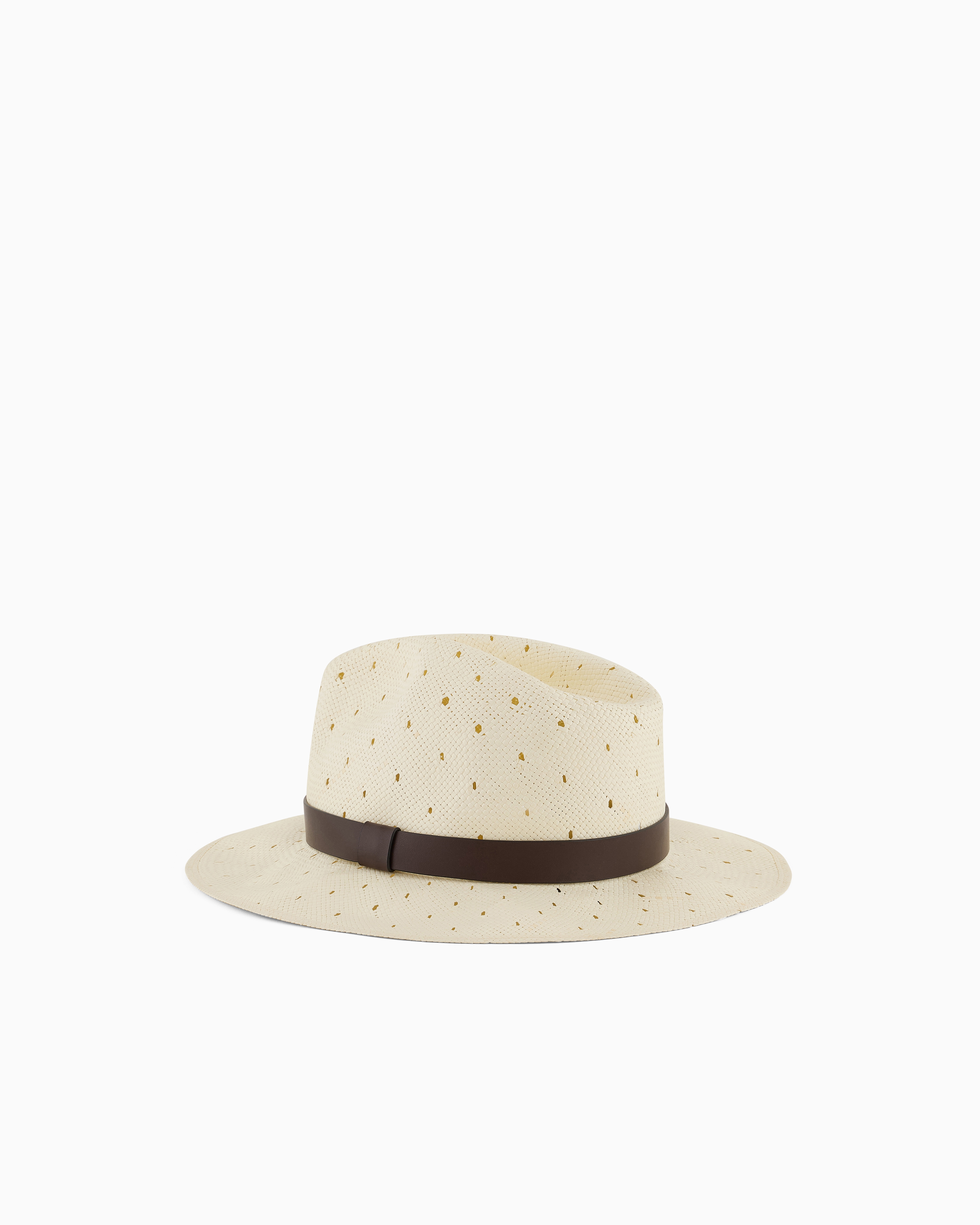 Giorgio Armani Fedora Hats In White