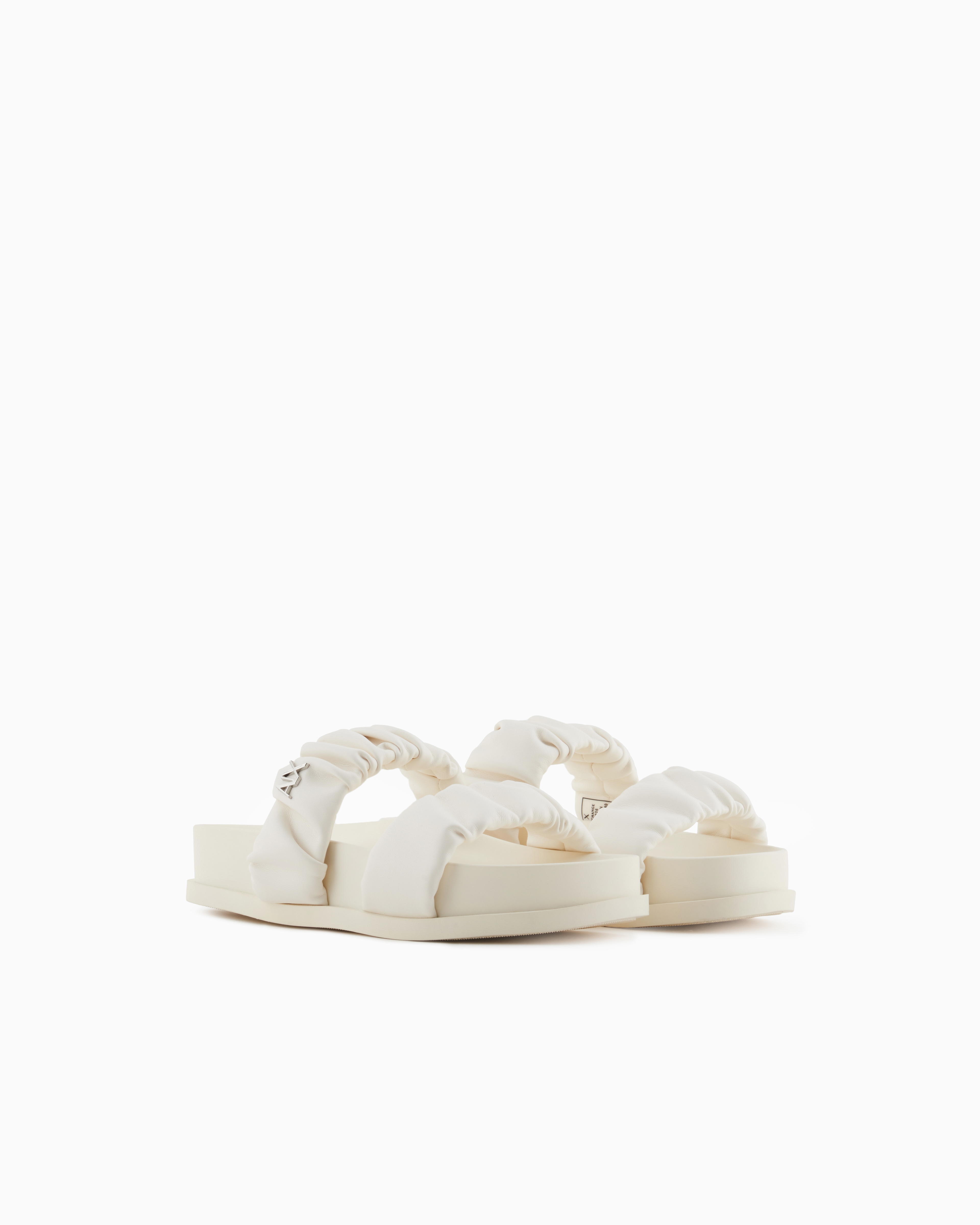 Armani Exchange Sandals In White