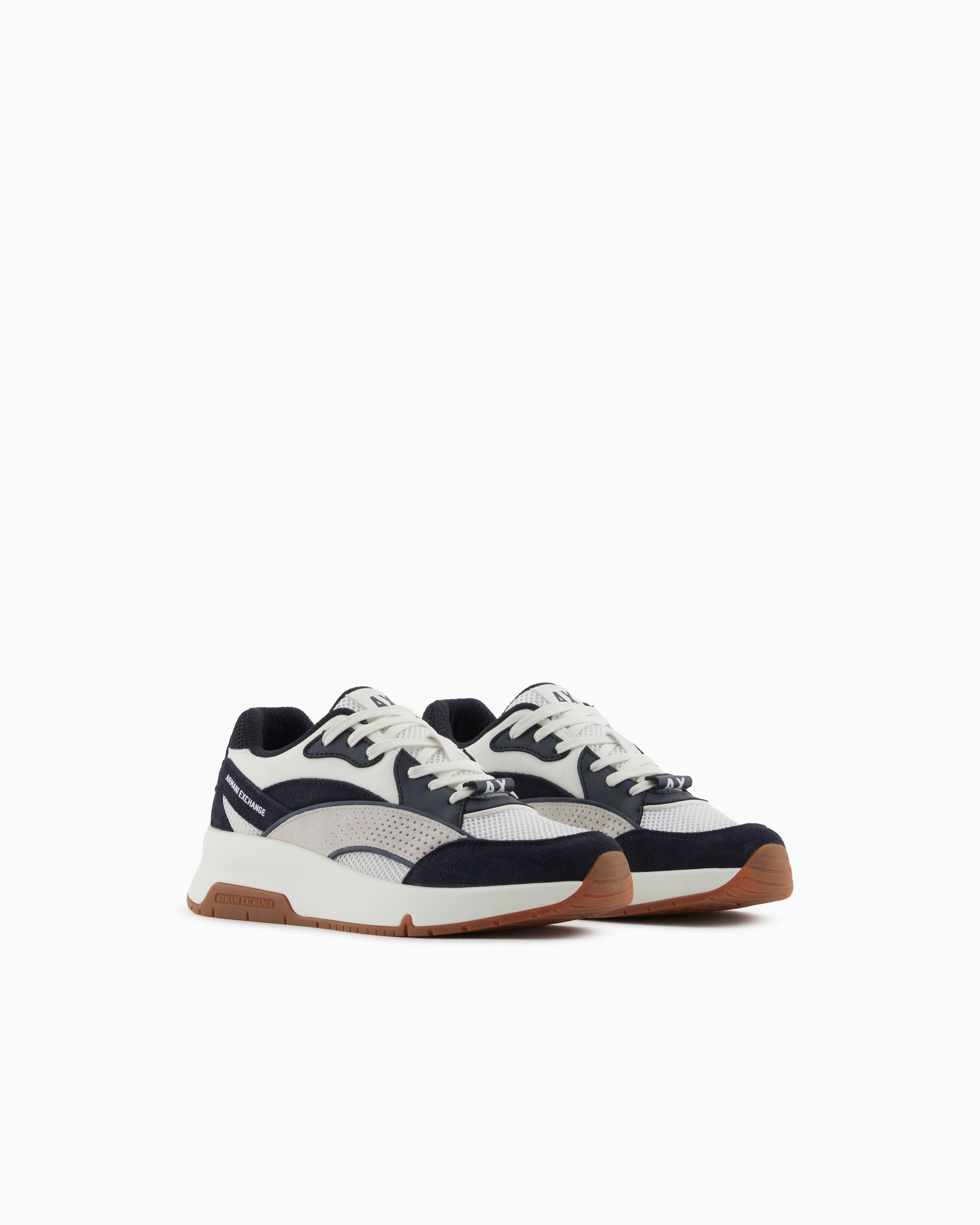 Armani Exchange Sneakers In Navy Blue