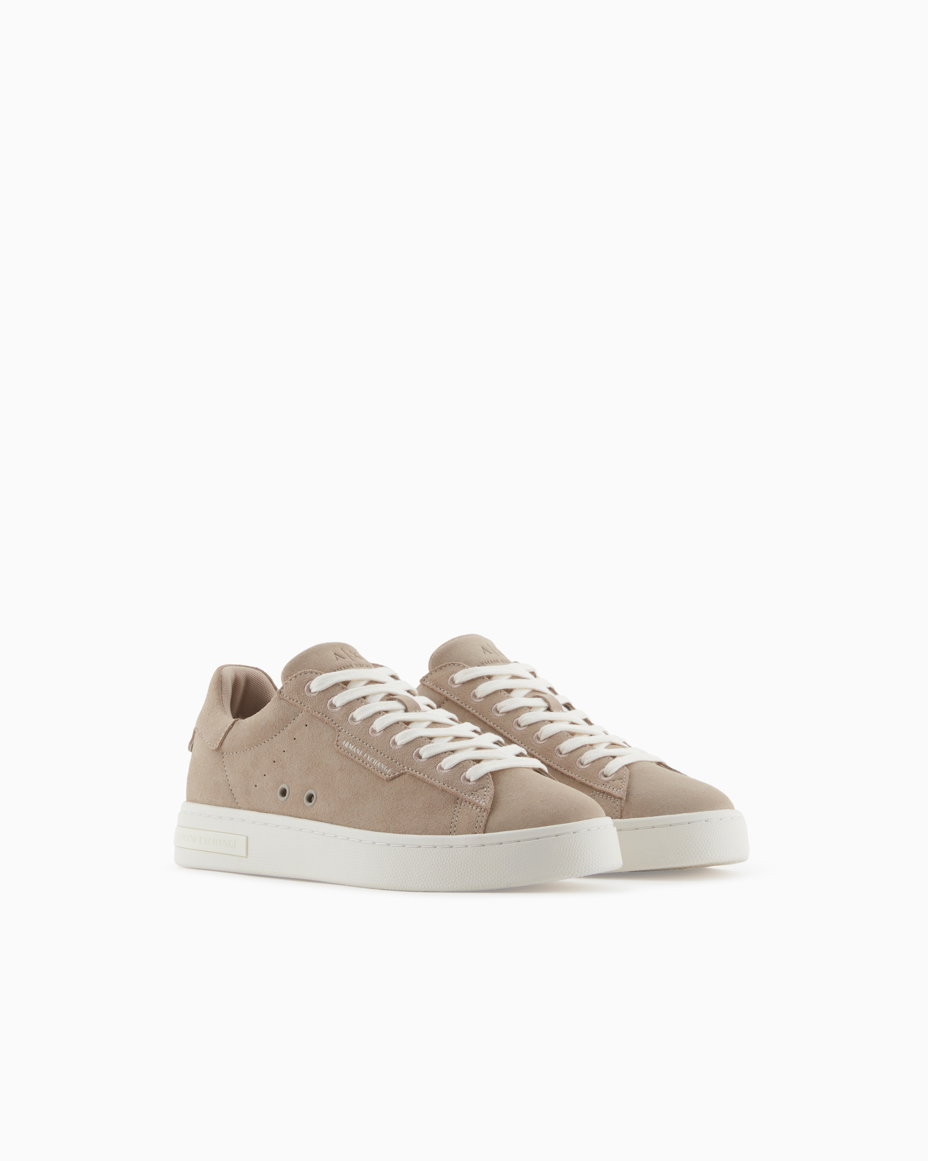 Armani Exchange Sneakers In Brown