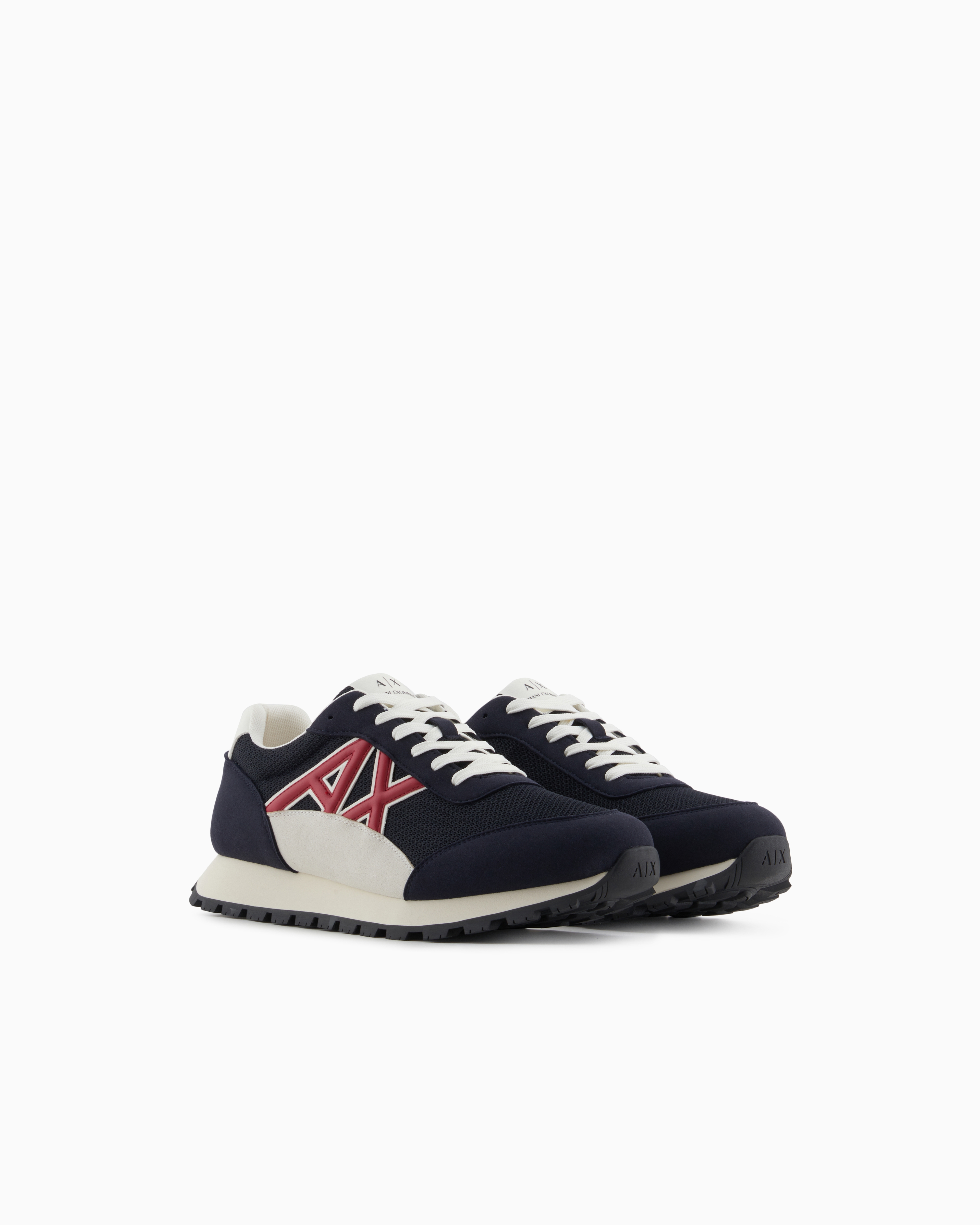 Armani Exchange Sneakers In Navy Blue