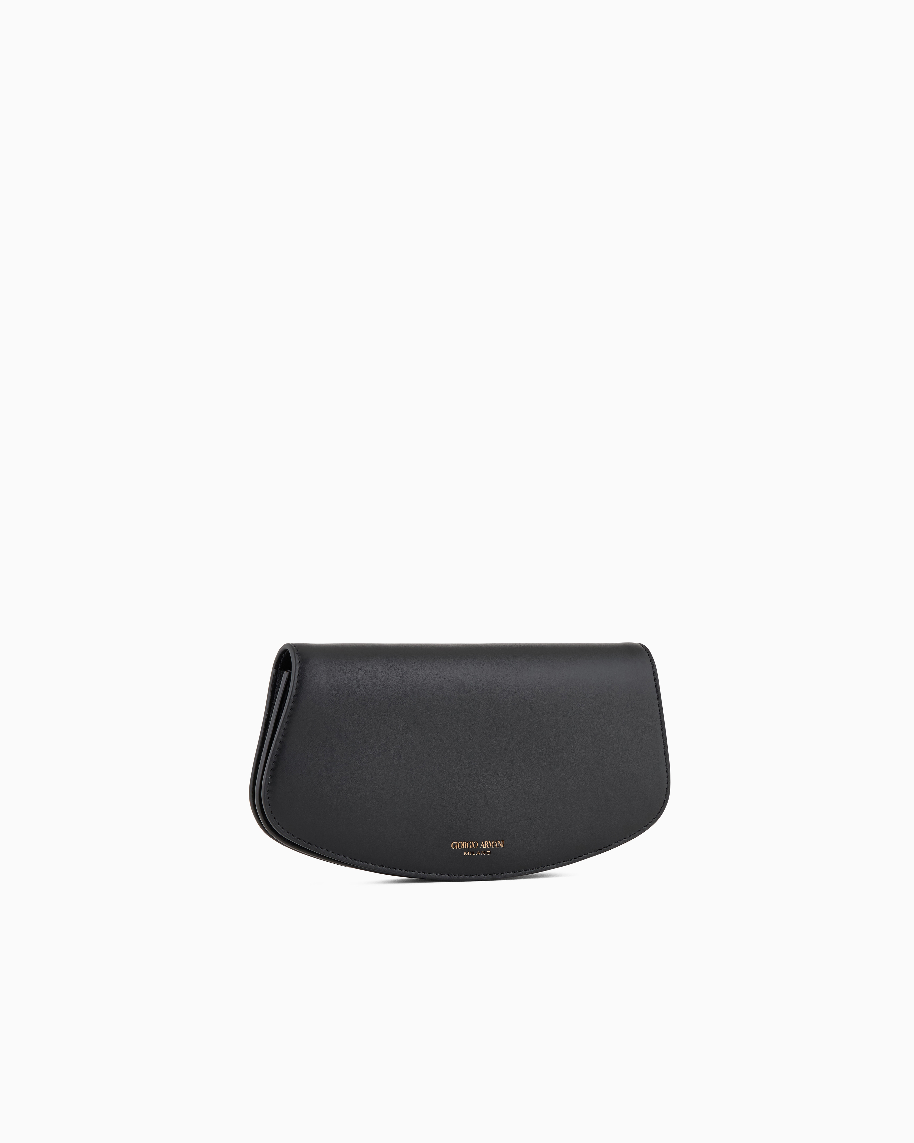 GIORGIO ARMANI SMALL LEATHER SHOULDER CLUTCH BAG