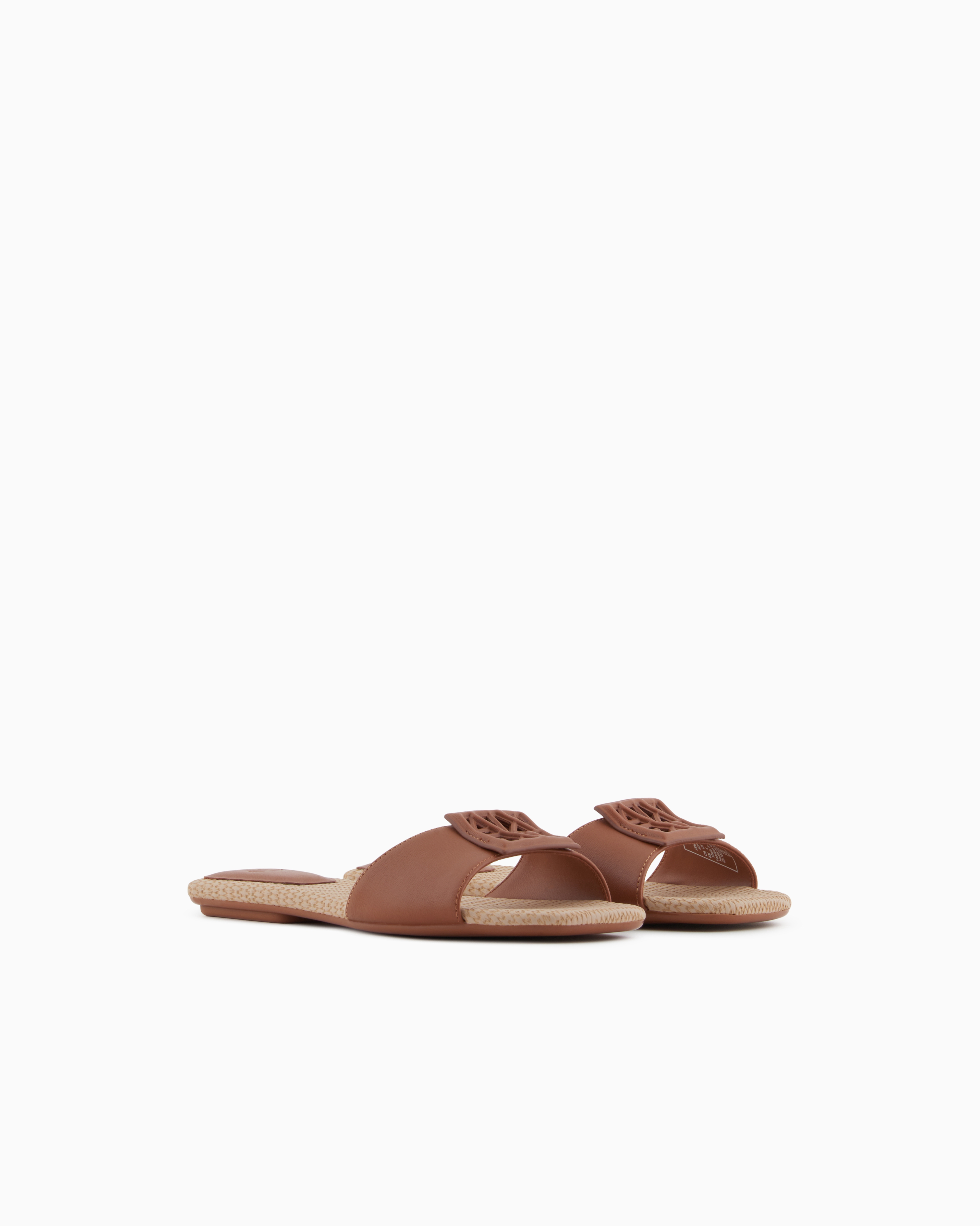 Armani Exchange Sandals In Camel