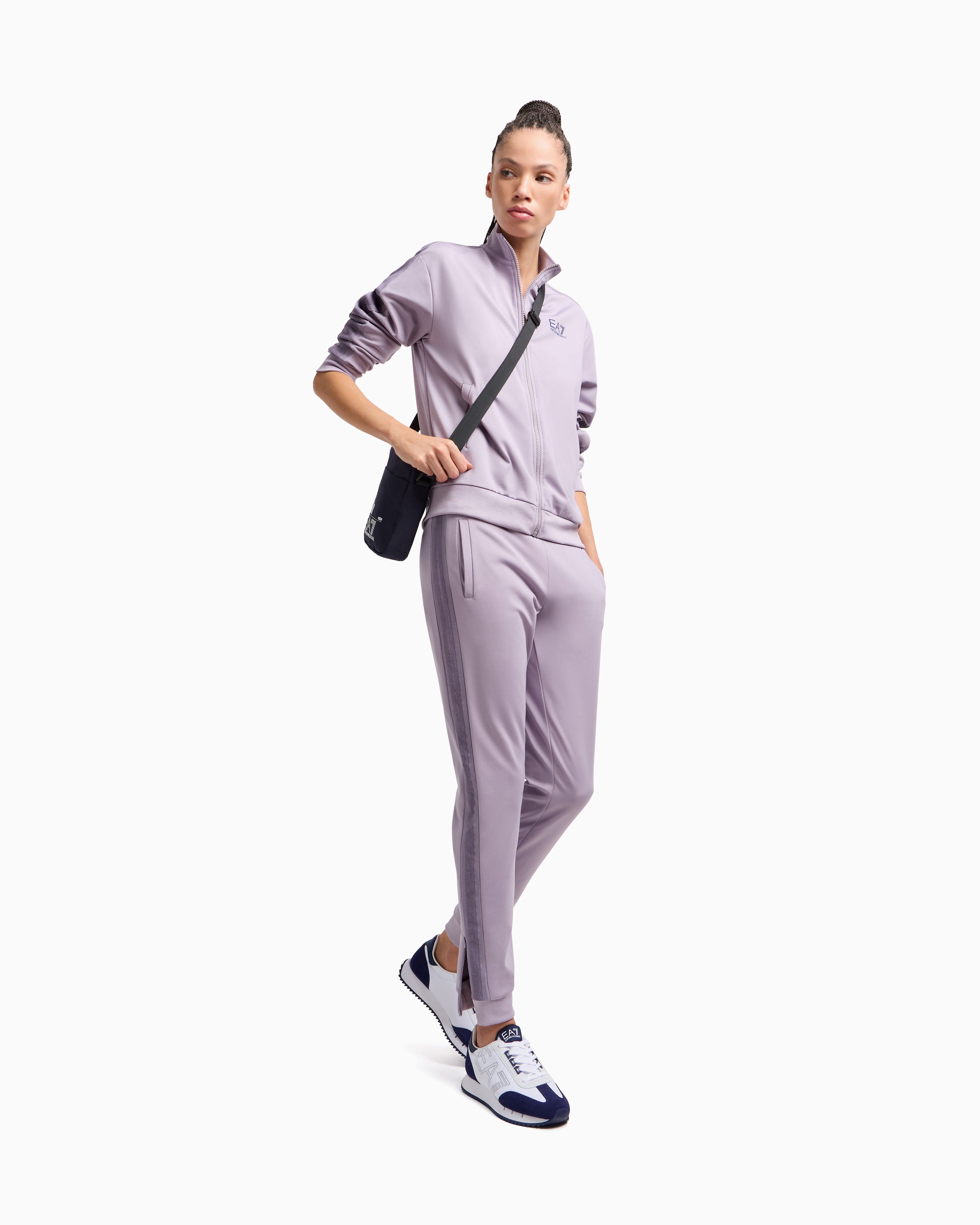 Ea7 Tennis Pro Tracksuit In Ventus7 Technical Fabric In Purple