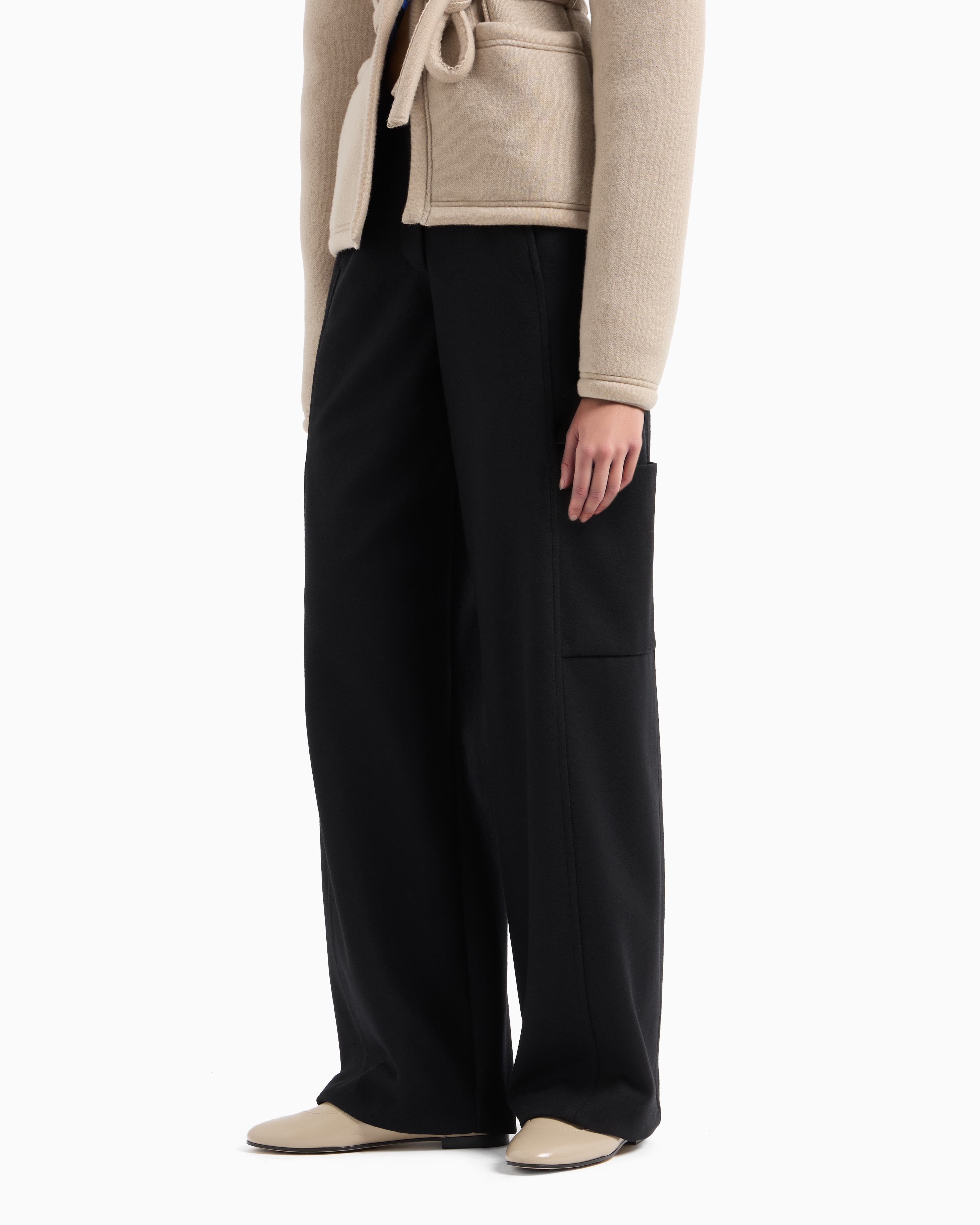 Giorgio Armani Casual Trousers In Black