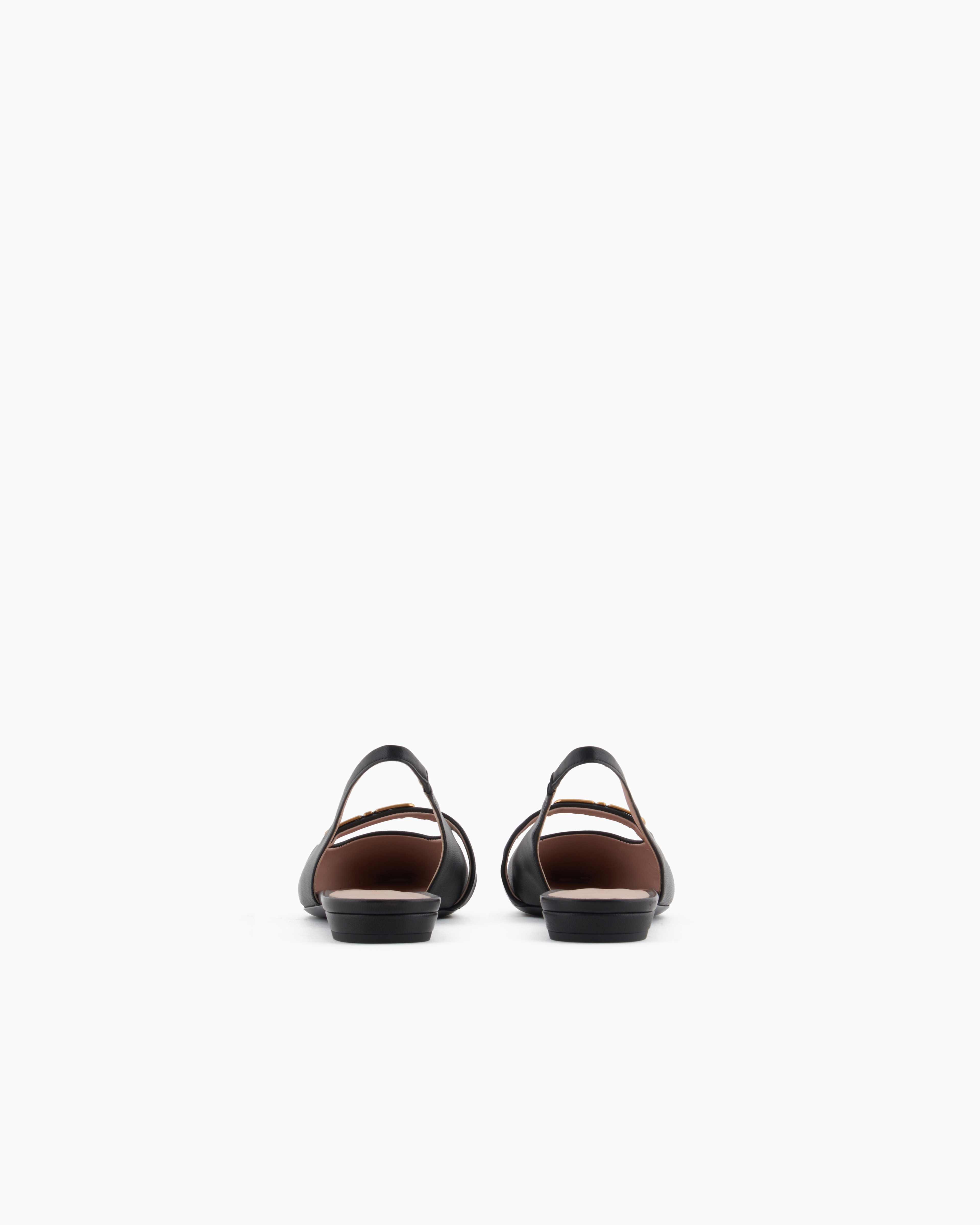 Emporio Armani Ballet Flats In Black