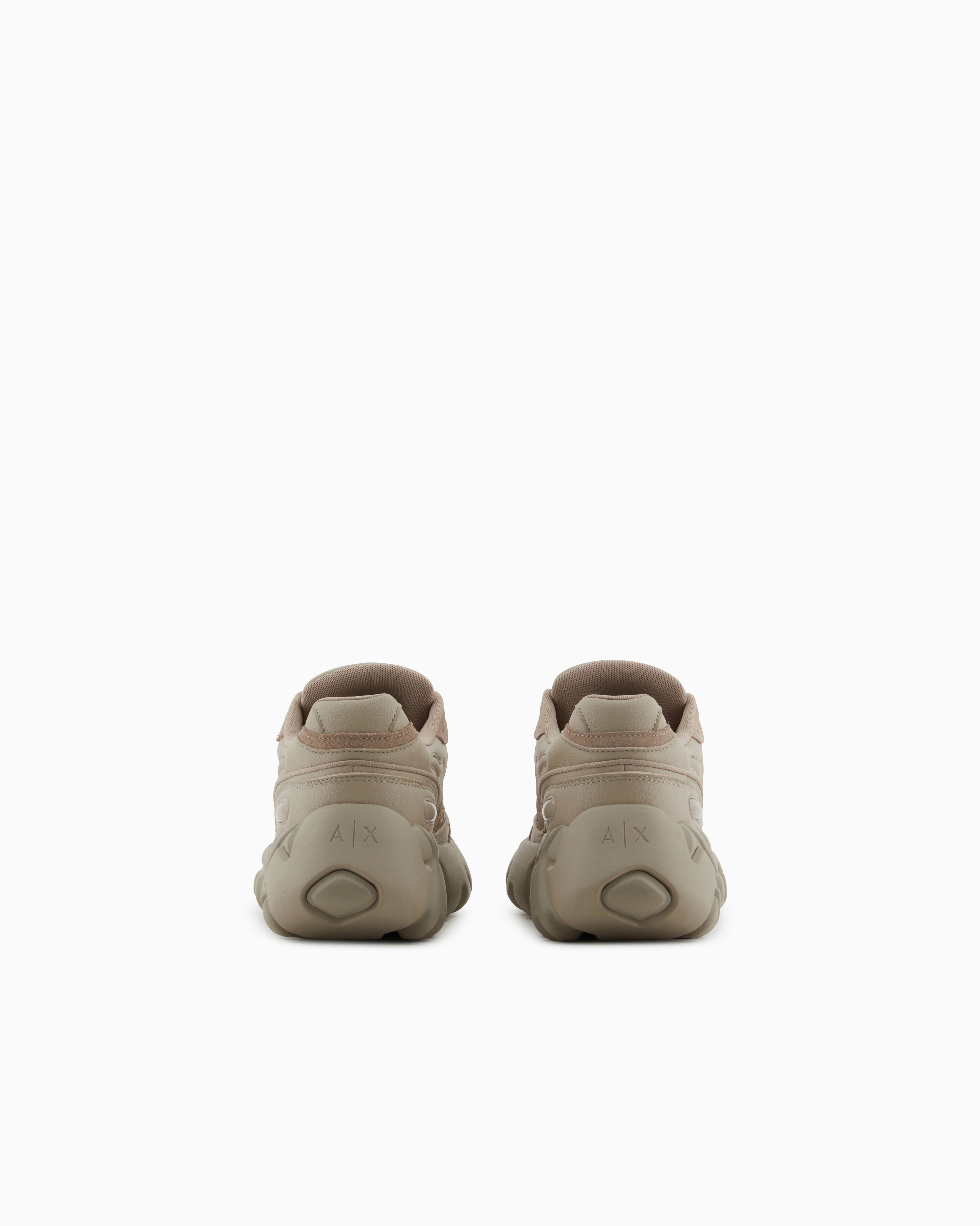 Armani Exchange Sneakers In Brown