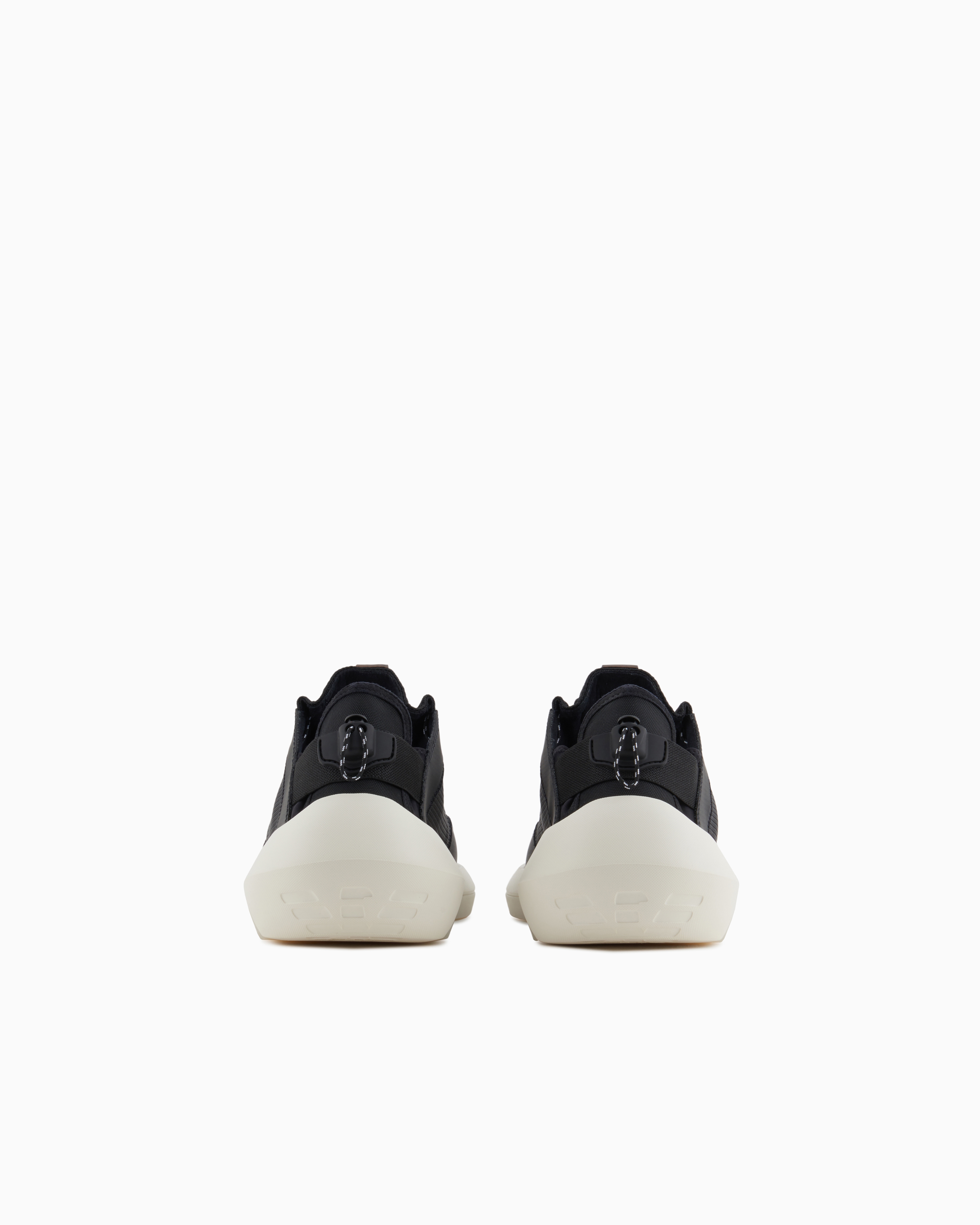 Emporio Armani Capsule Mesh Sneakers In Blue