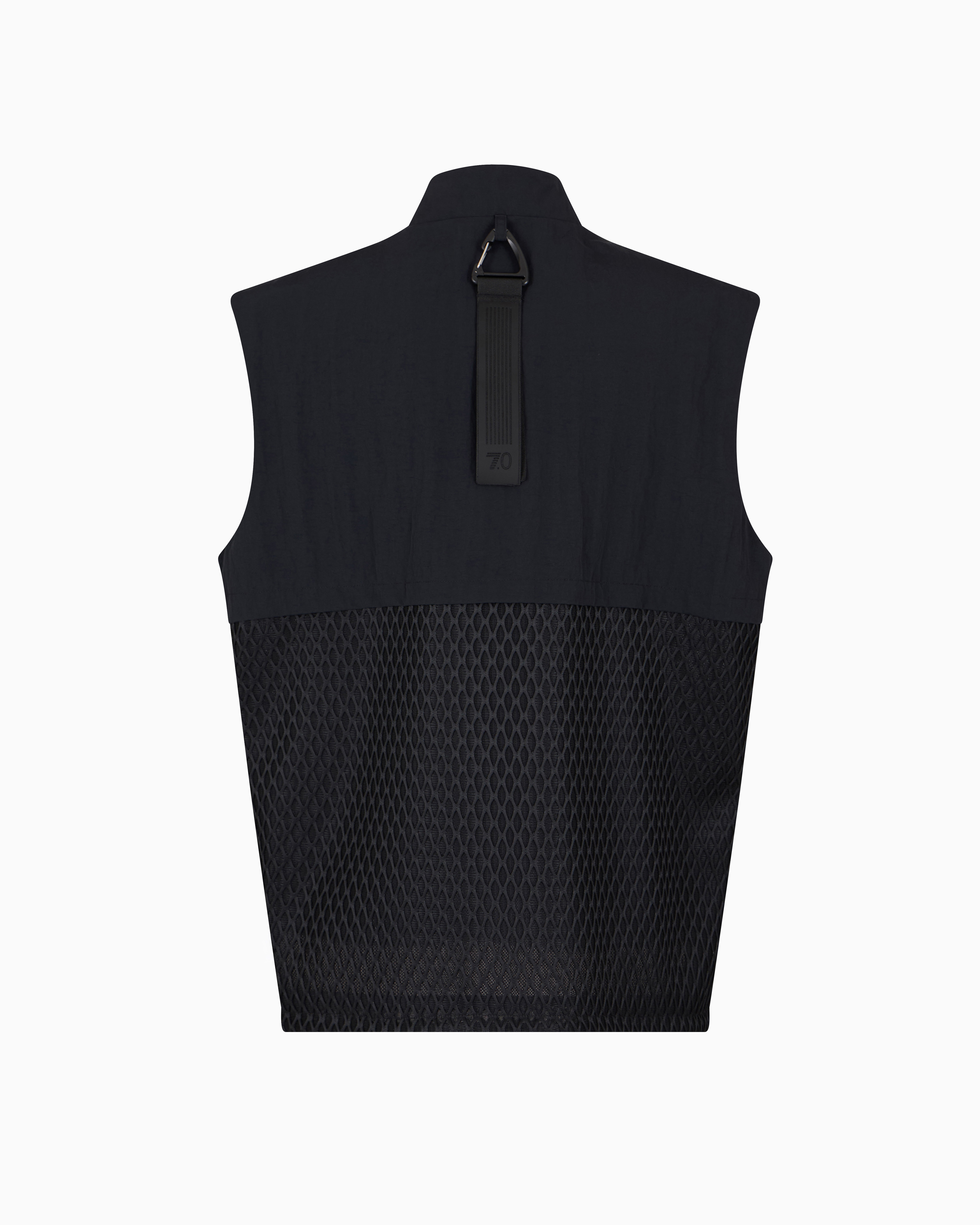 Ea7 Down Gilets In Black
