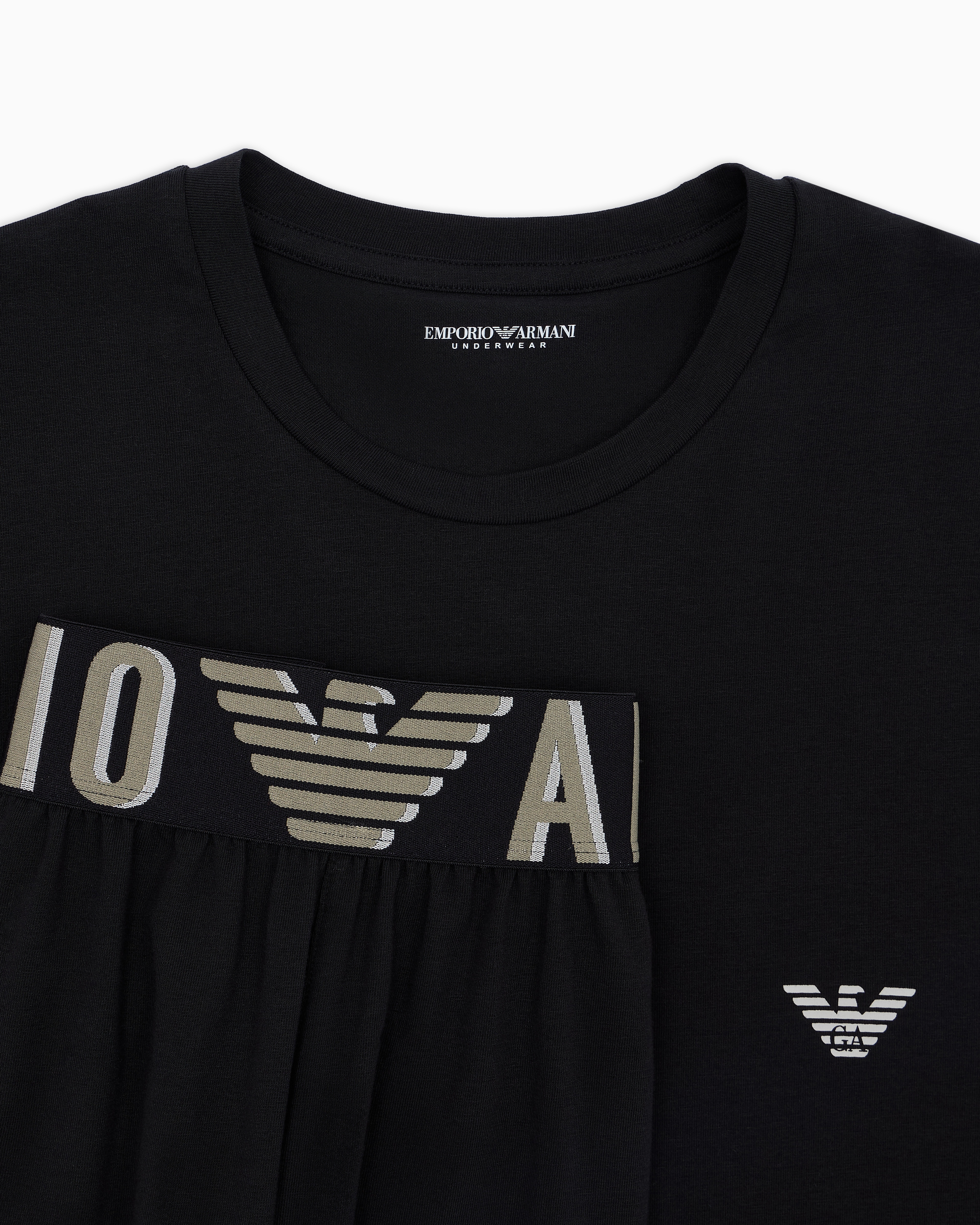 ASV megalogo organic-cotton pyjamas with Bermuda shorts