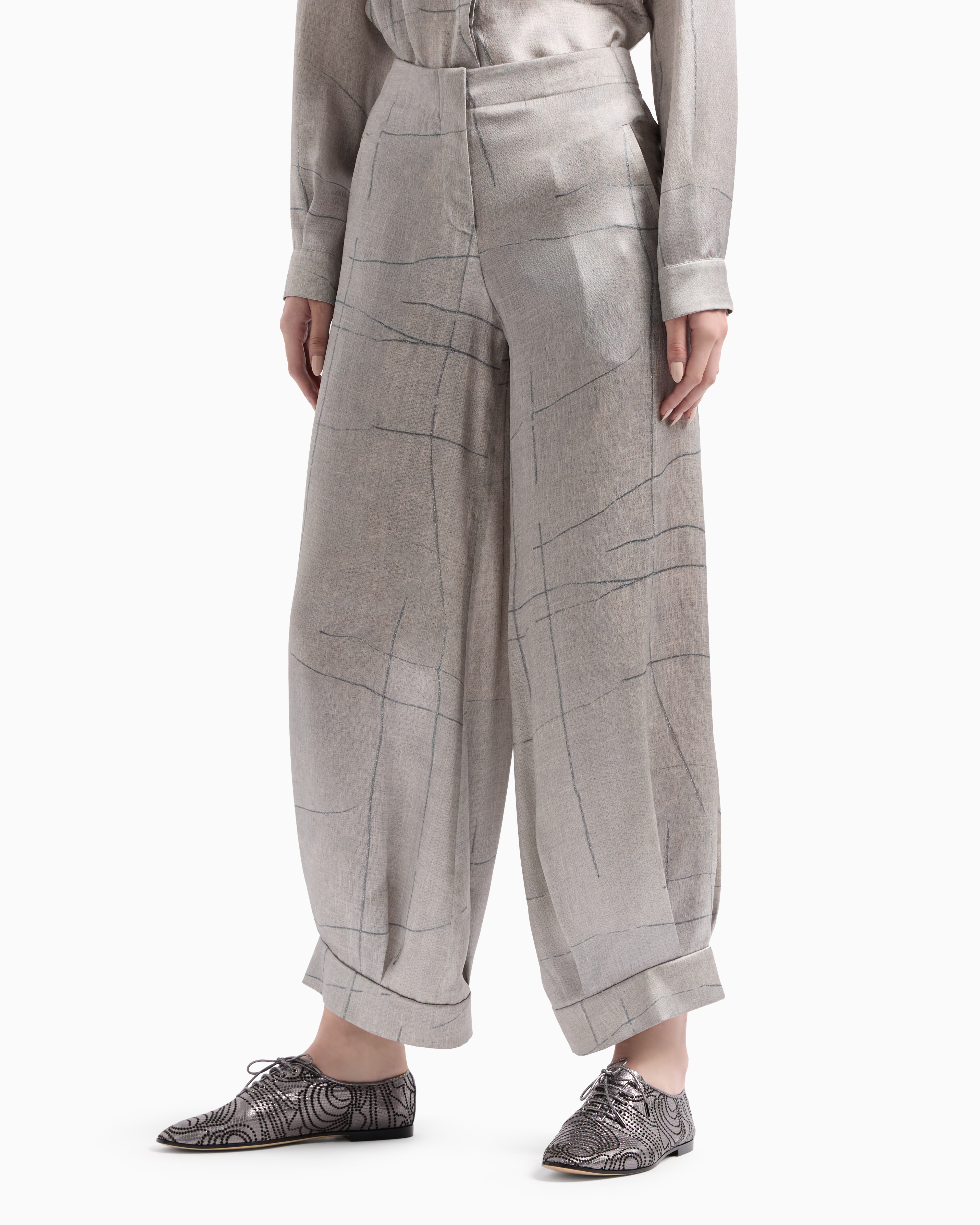 Giorgio Armani Micro Modal Double Jersey Blouson In Grey