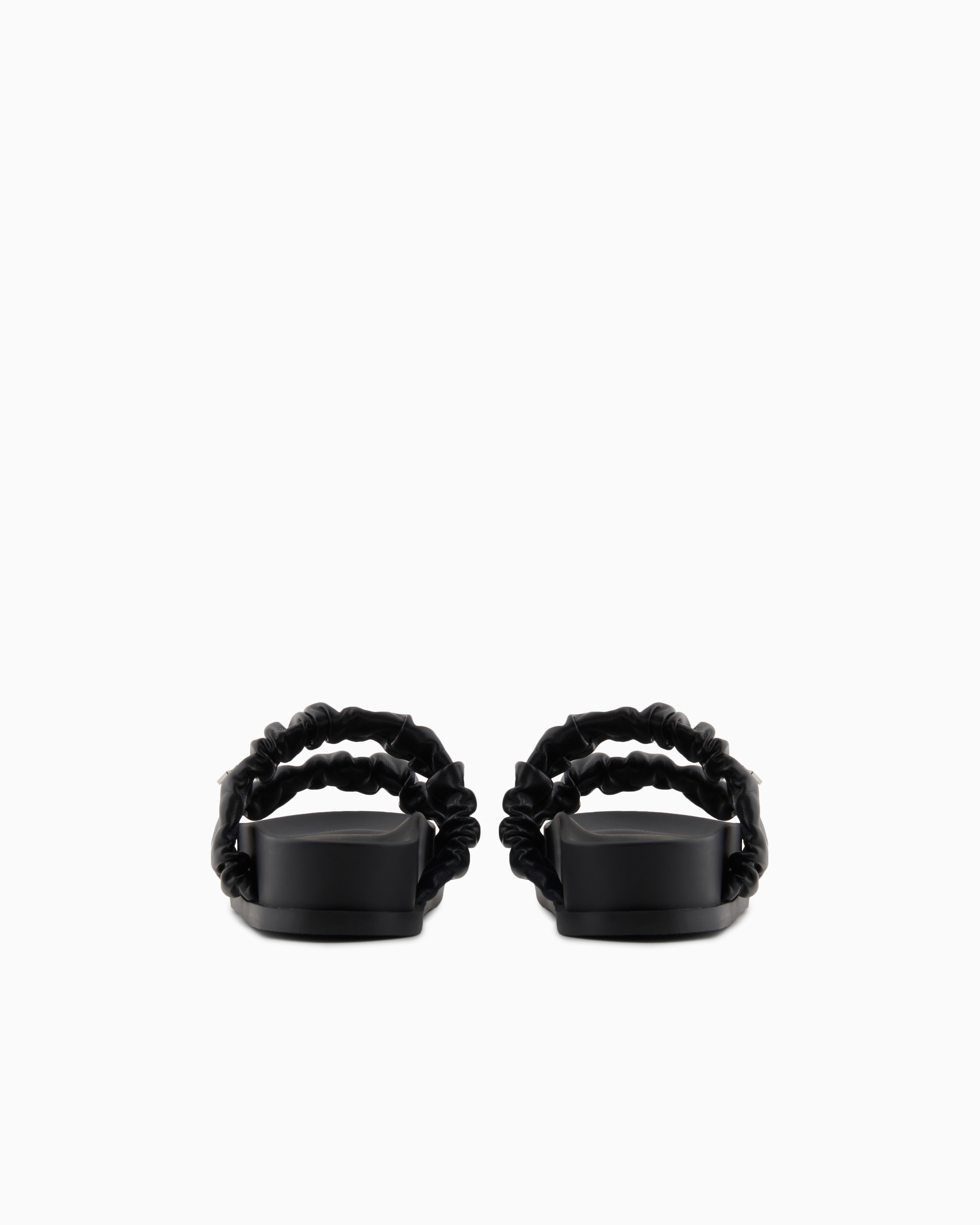 Armani Exchange Sandals In Black