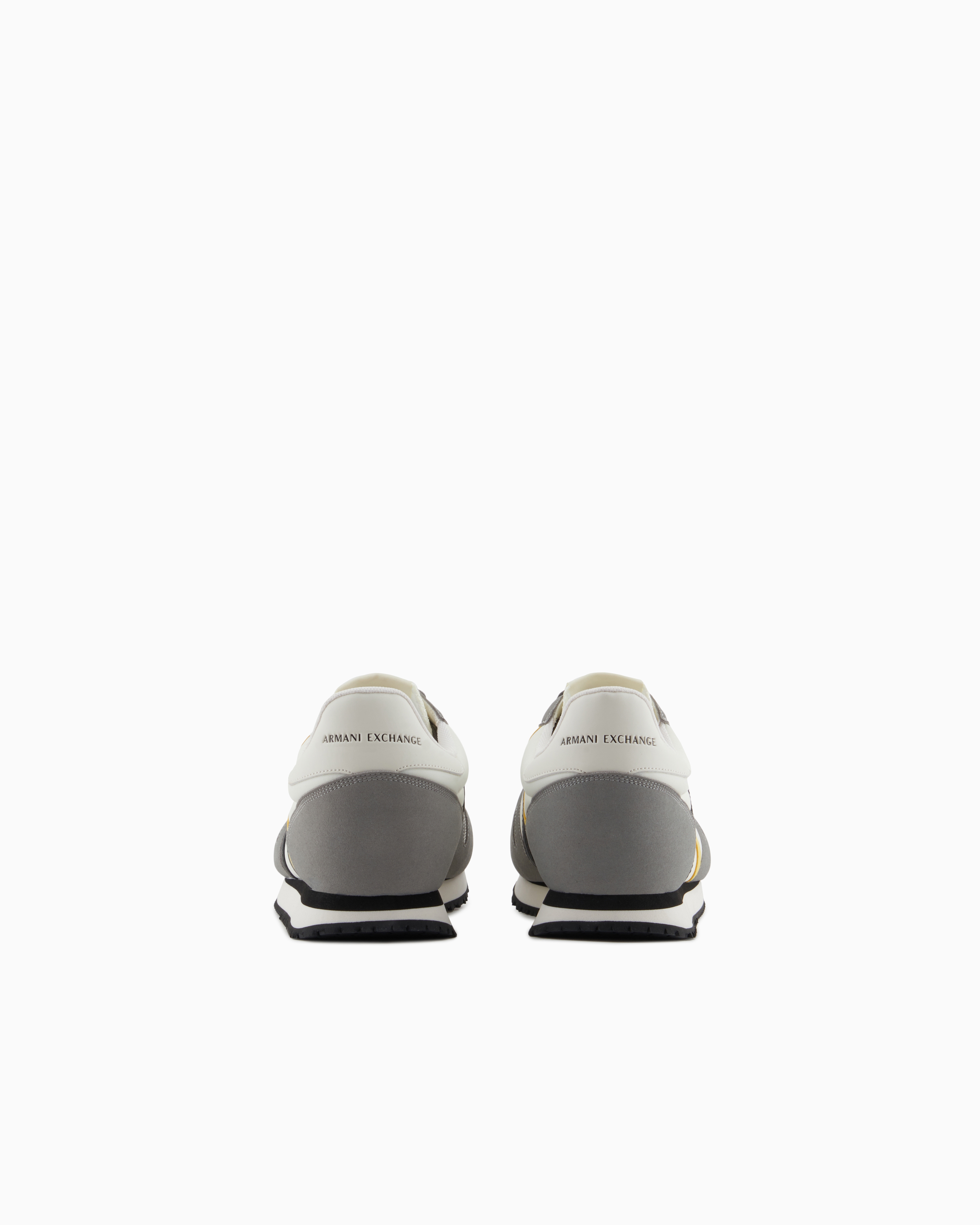 Armani Exchange Sneakers In Eco-suede, Mesh And Nylon In Grey