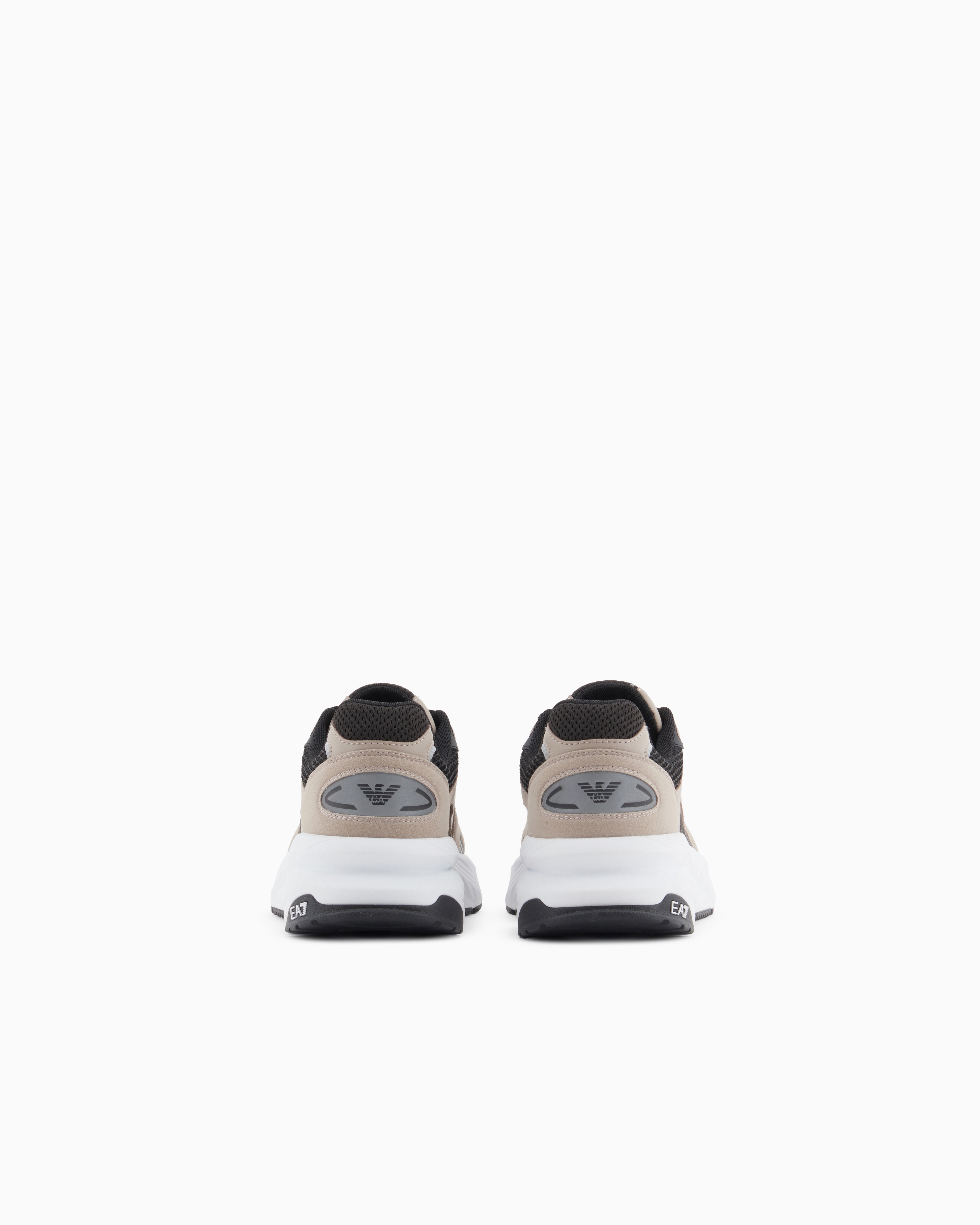 Ea7 Crusher Sonic Mix Sneakers In Beige