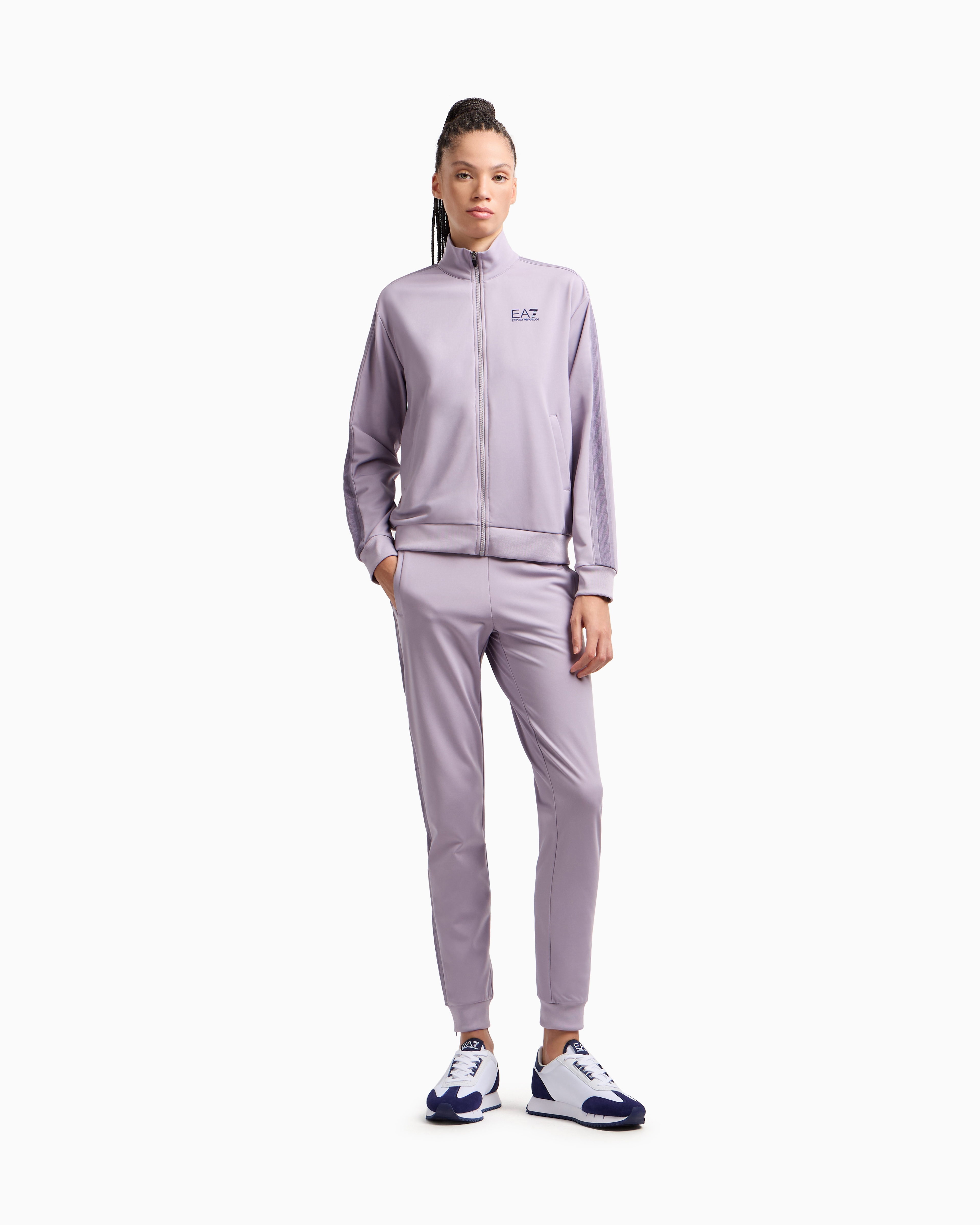 Ea7 Tennis Pro Tracksuit In Ventus7 Technical Fabric In Purple