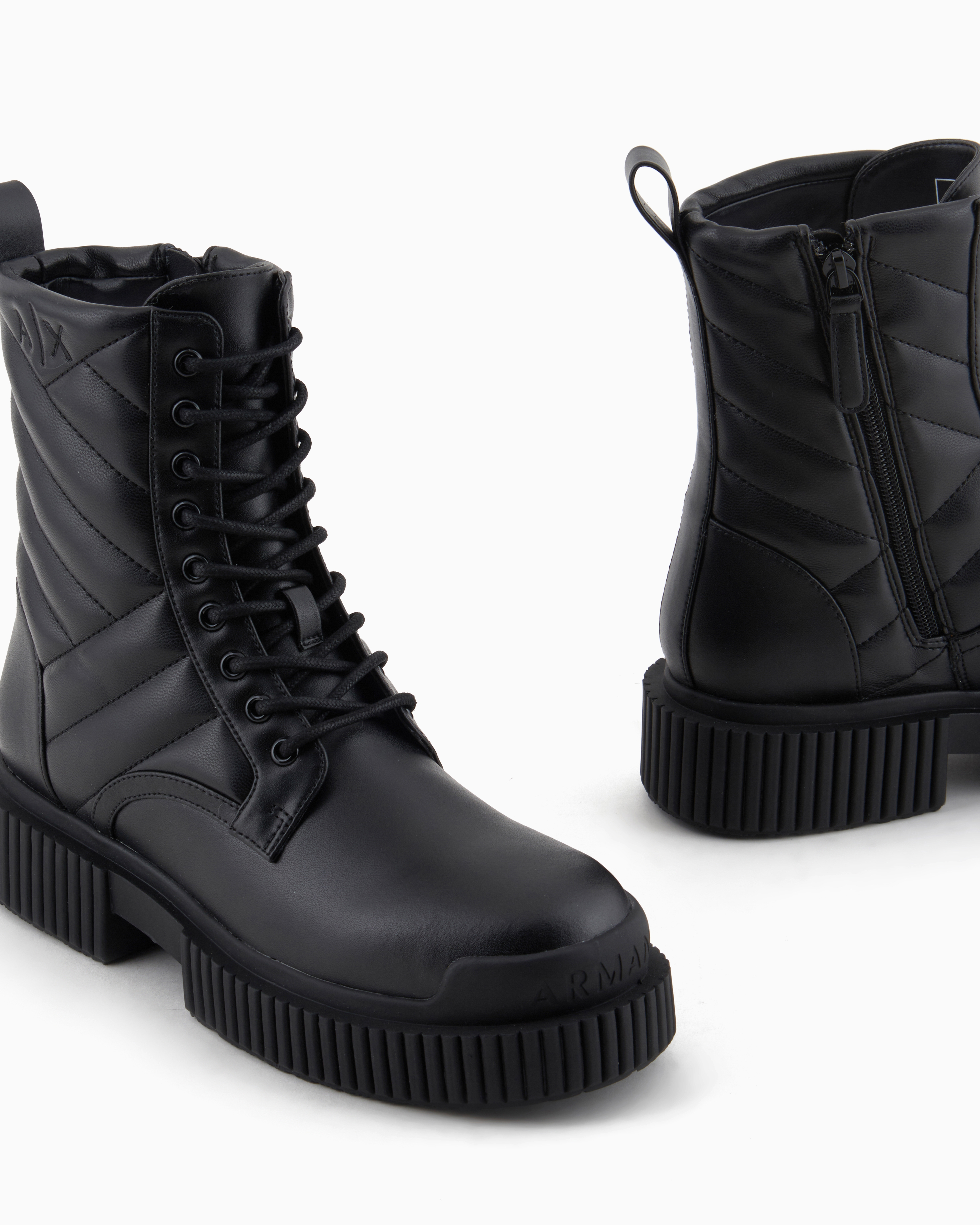 Armani Exchange Booties In Black