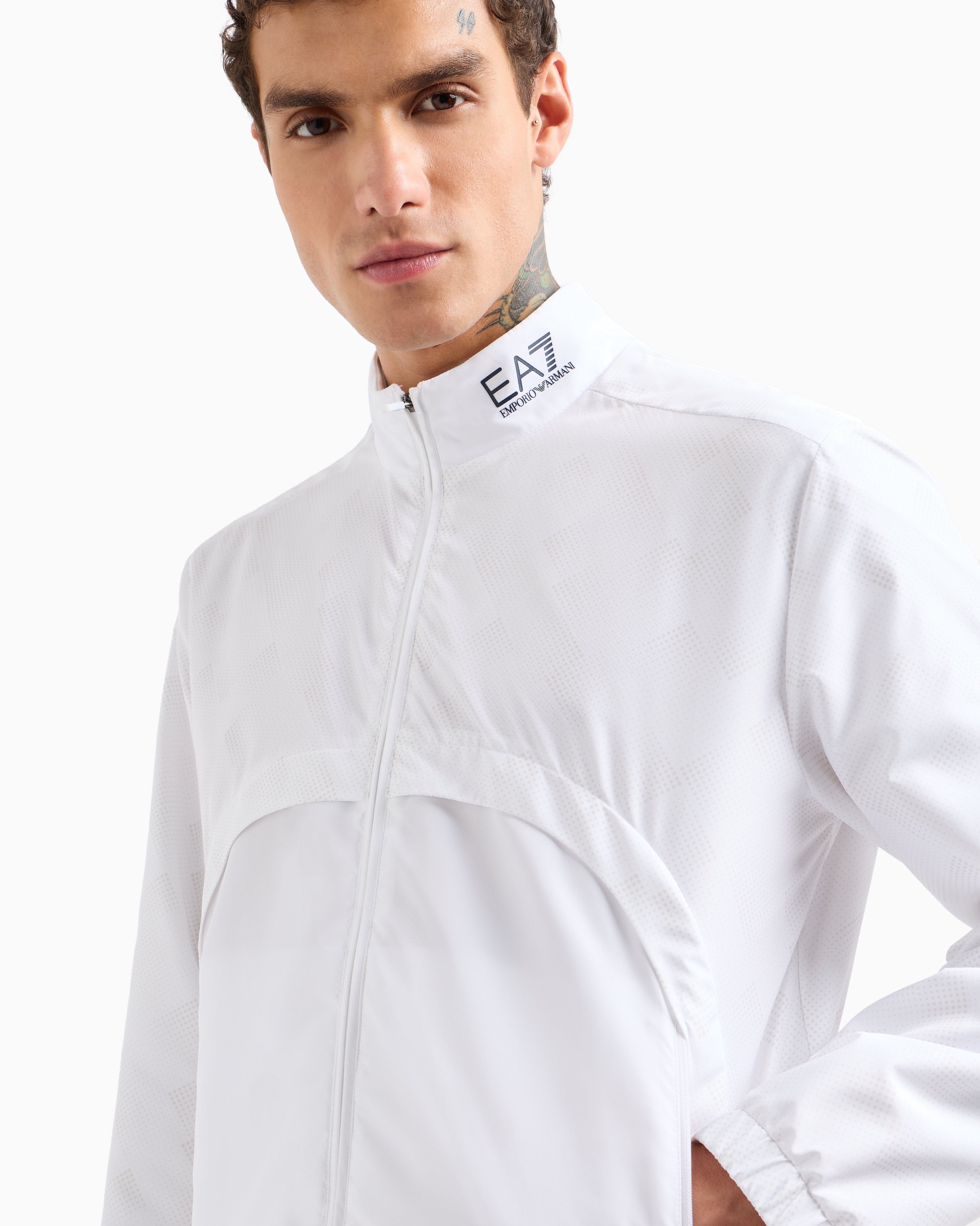 Ea7 Tennis Pro Tracksuit In Ventus7 Technical Fabric In White