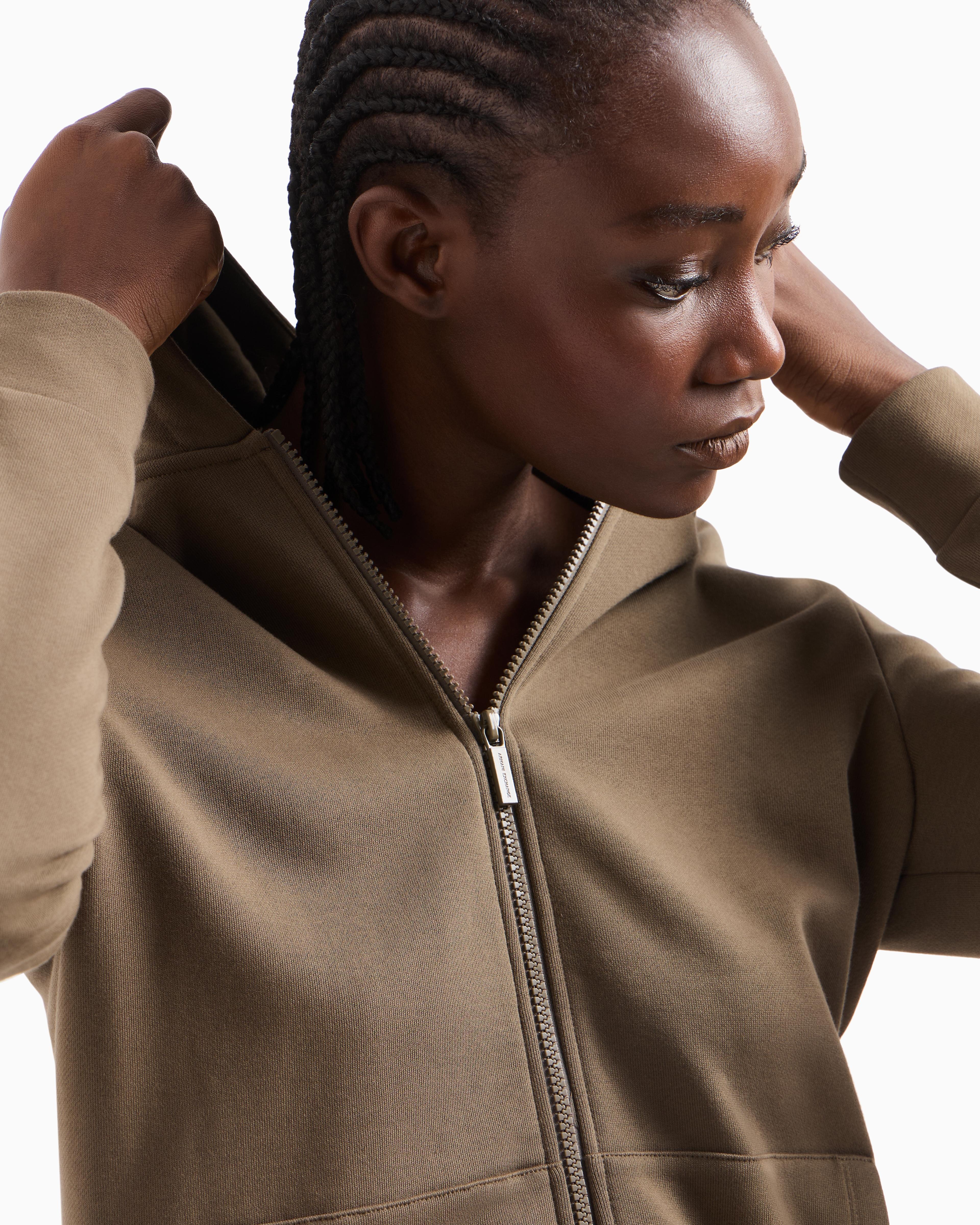 ASV Organic Cotton Blend Zip-Up Hoodie | Armani Exchange