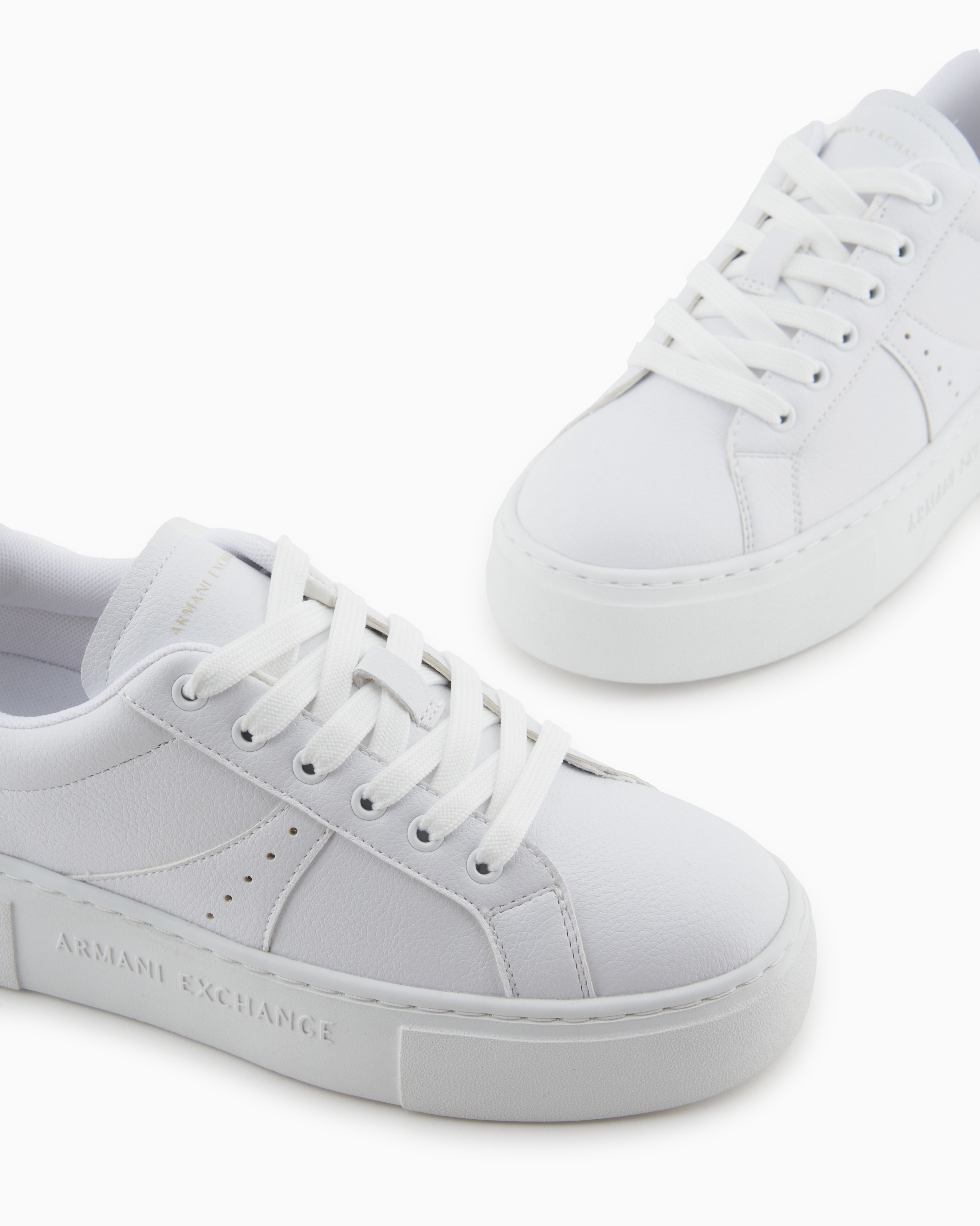 Armani Exchange - Sneakers with contrasting detail on the back, Woman, Pink, Size: