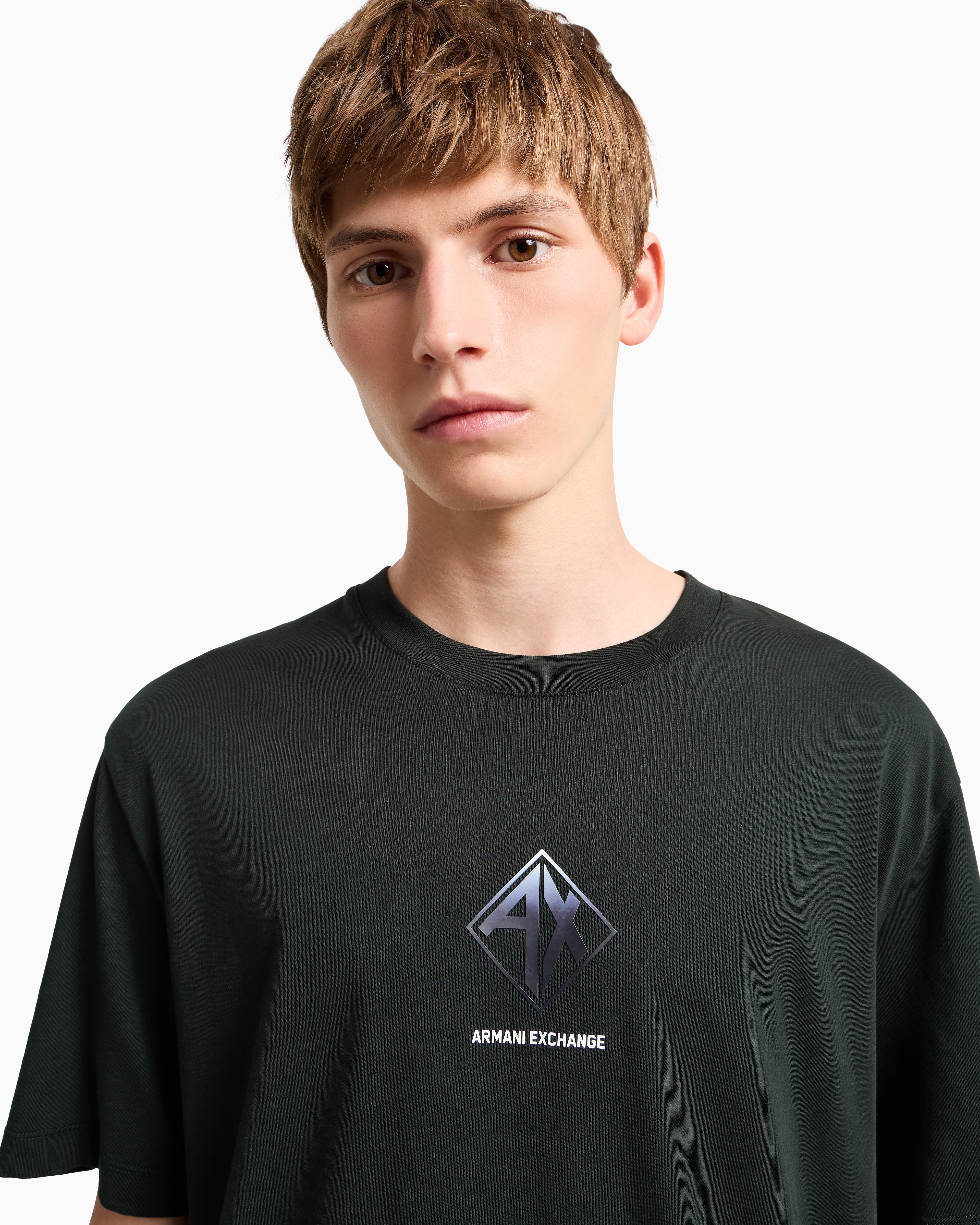 Tシャツ・カットソー ARMANI EXCHANGE Men T-shirt Green XM000276AF12308 UB001 undefined