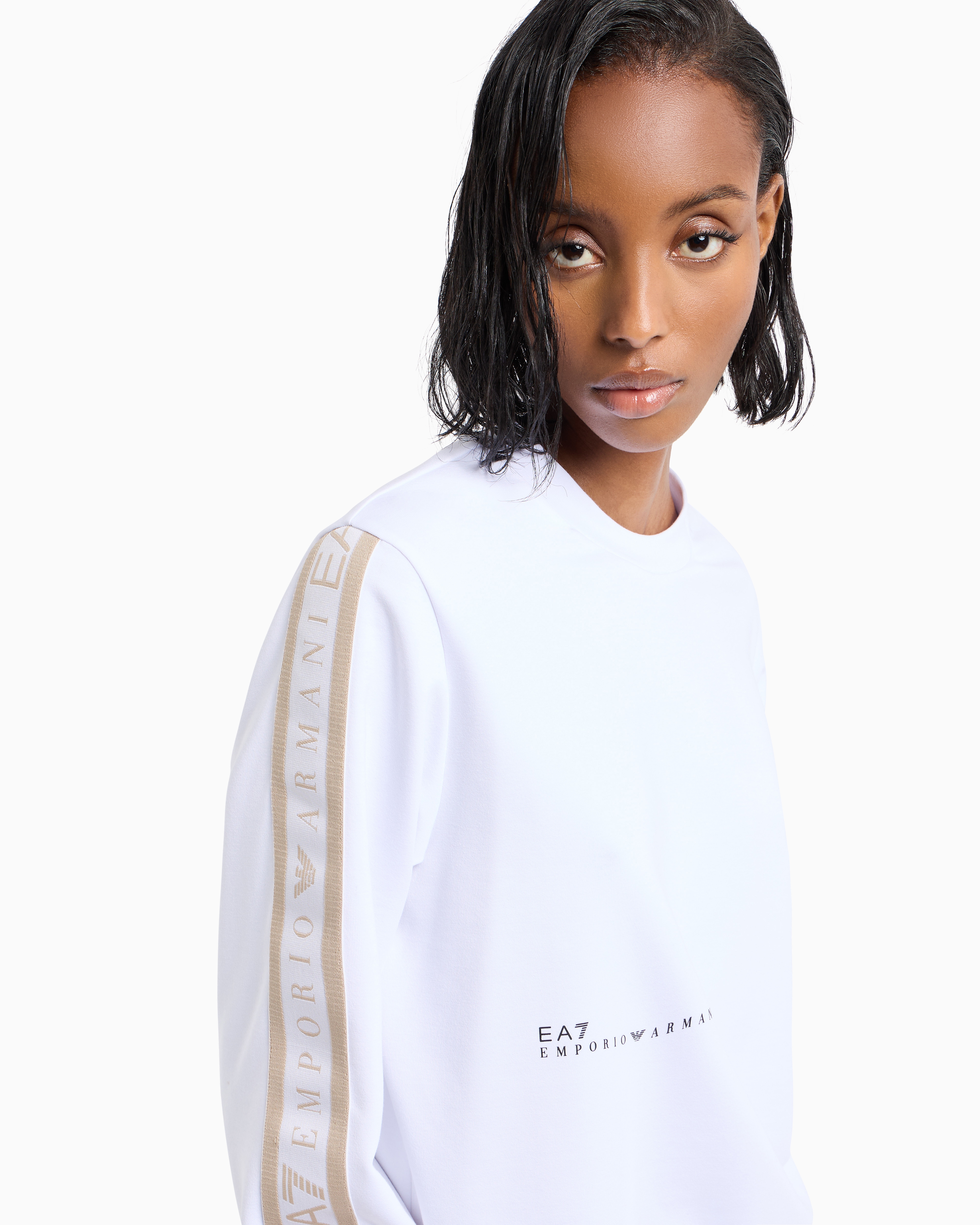 Ea7 Dynamic Athlete Tracksuit In Natural Ventus7 Technical Fabric In White