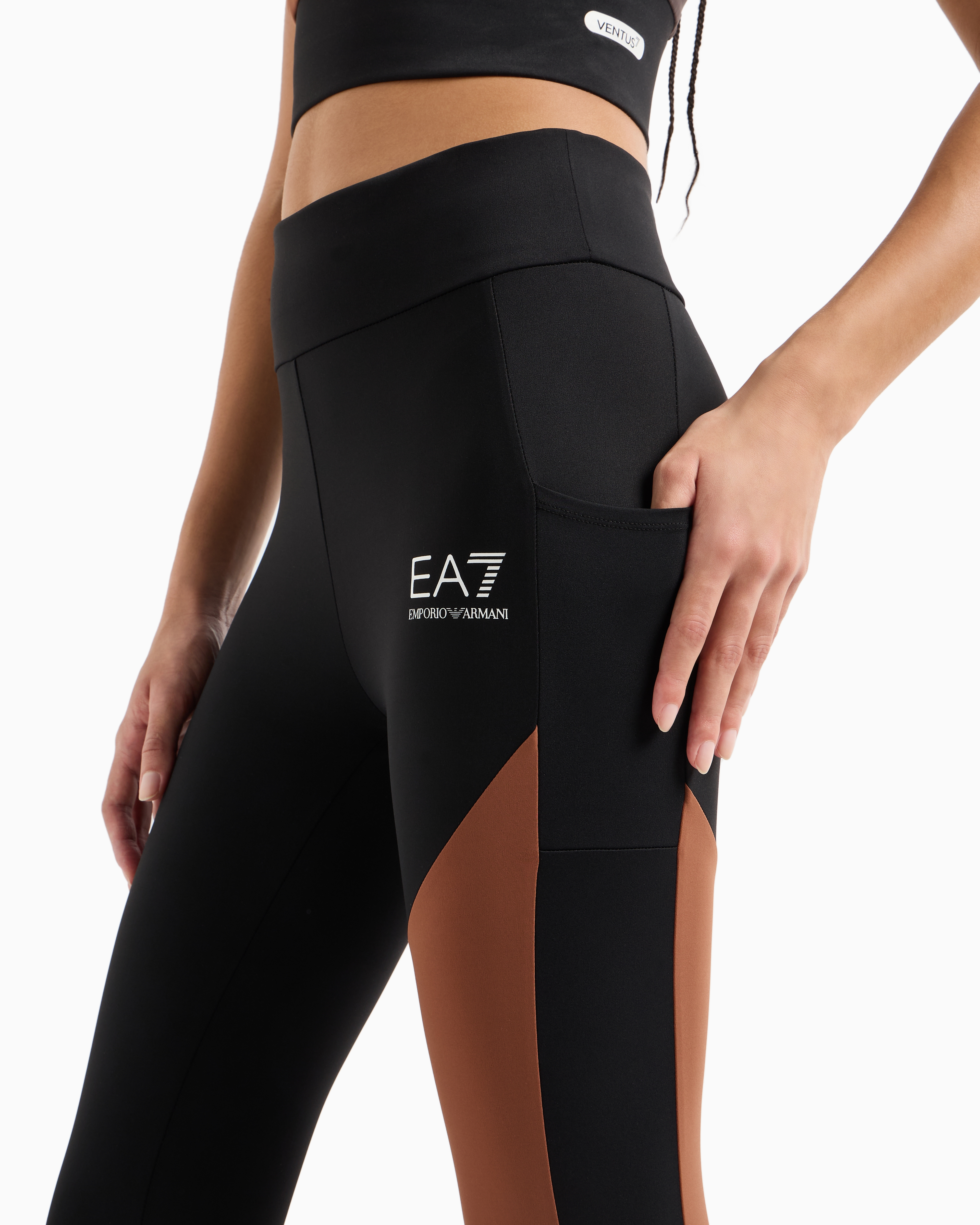 Leggings Emporio Armani Dynamic Athlete Para Mujer Tejido