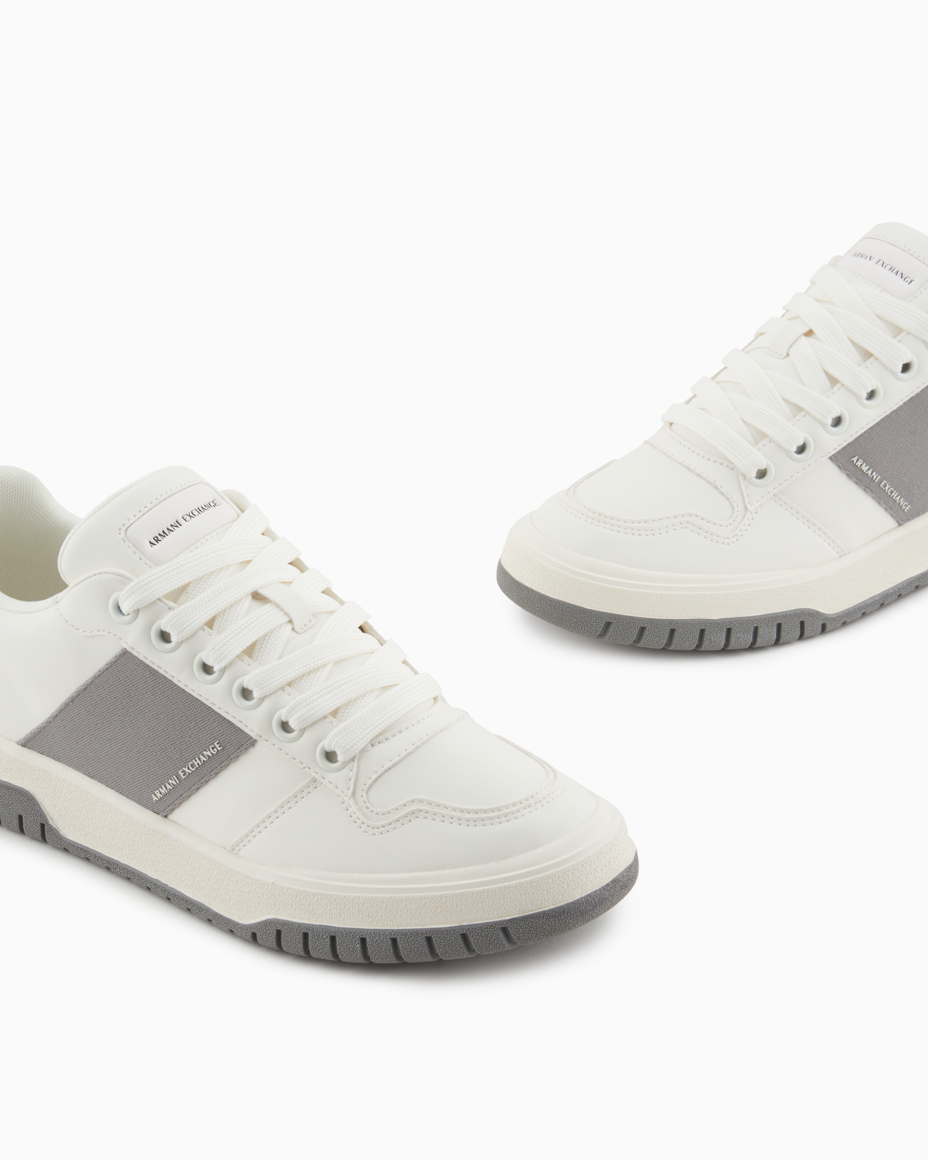 Armani Exchange - Sneakers with contrasting side band, Man, Grey, Size: