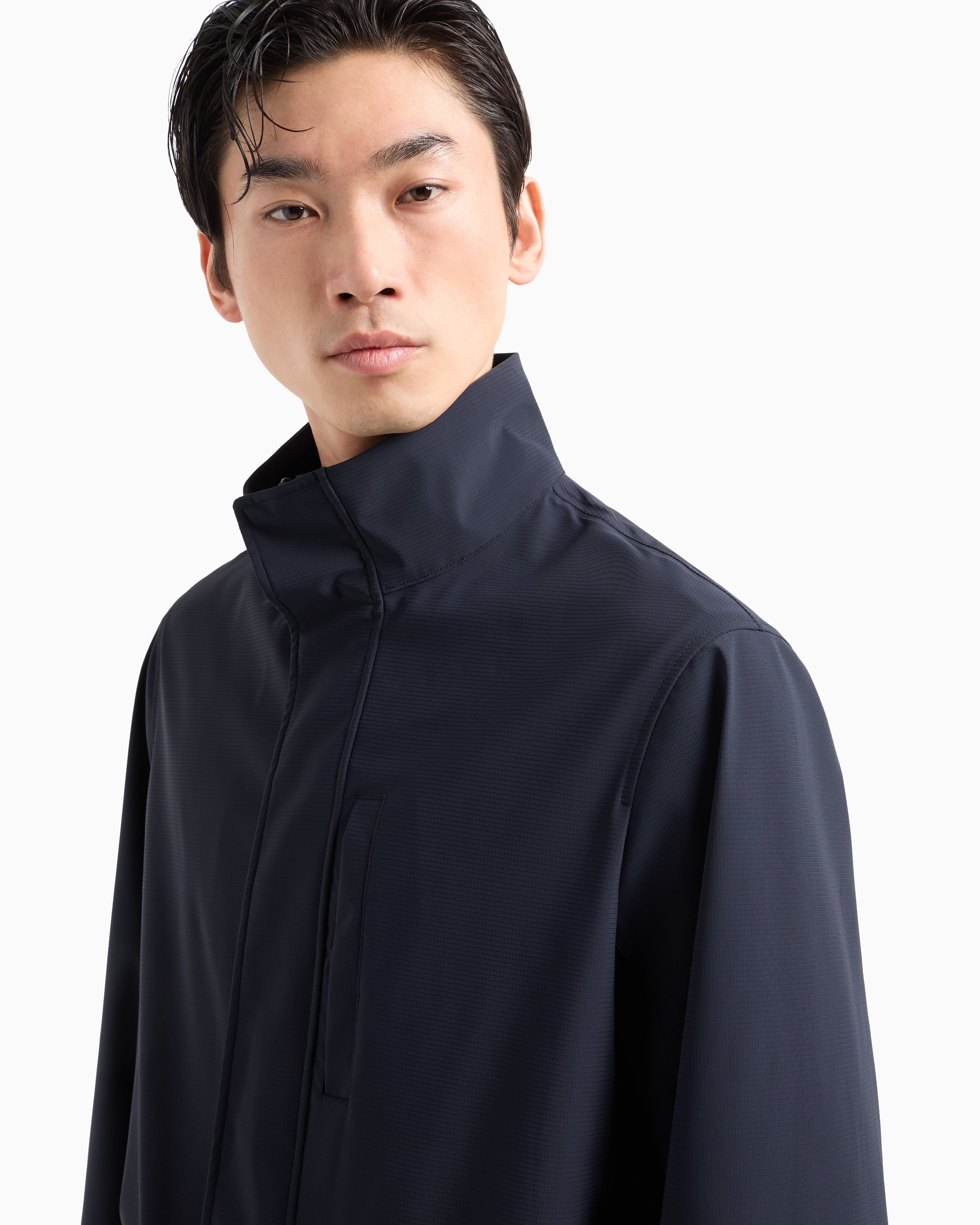 Emporio Armani Peacoats In Navy Blue