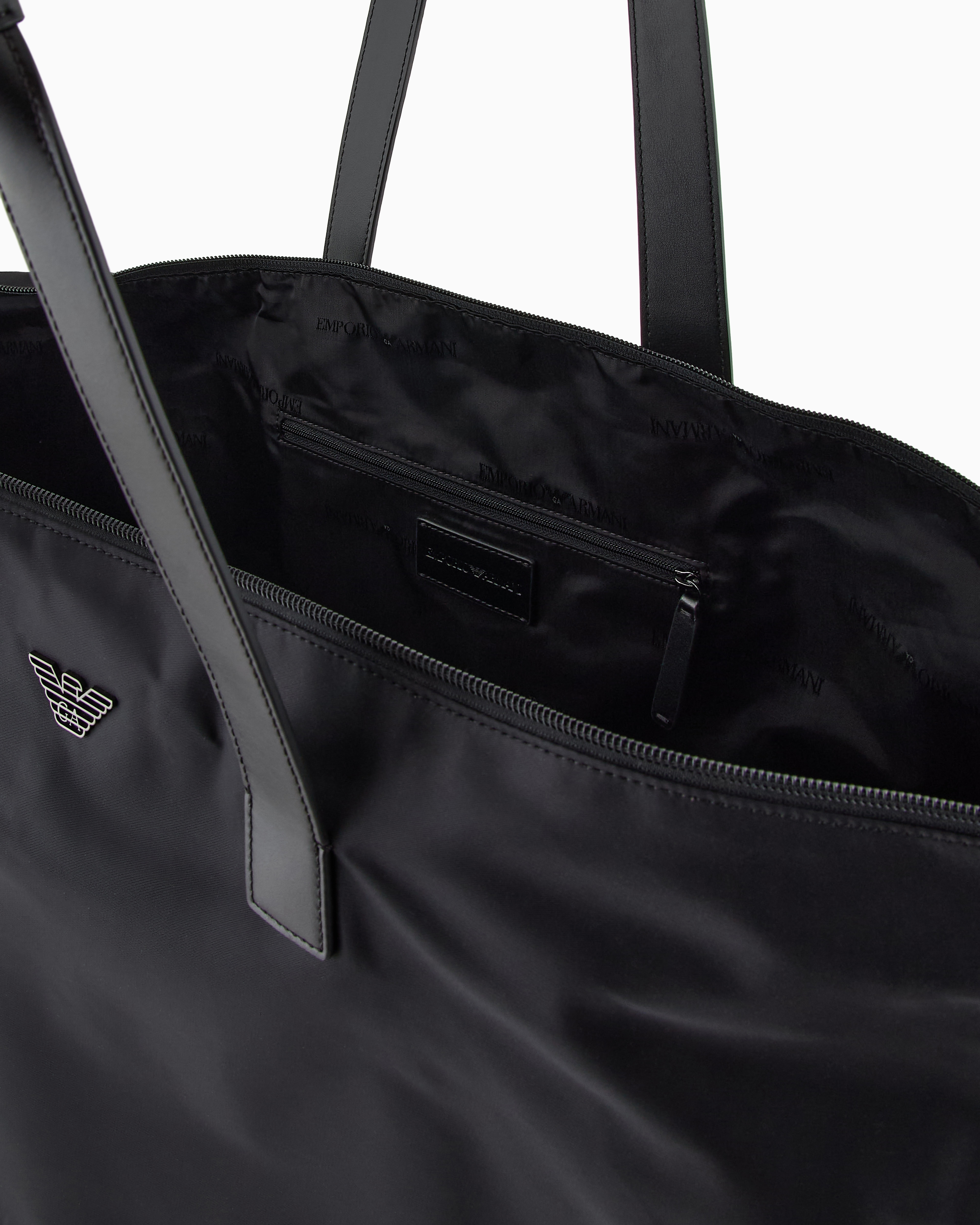 EMPORIO ARMANI ASV LARGE RECYCLED-NYLON SHOPPER BAG