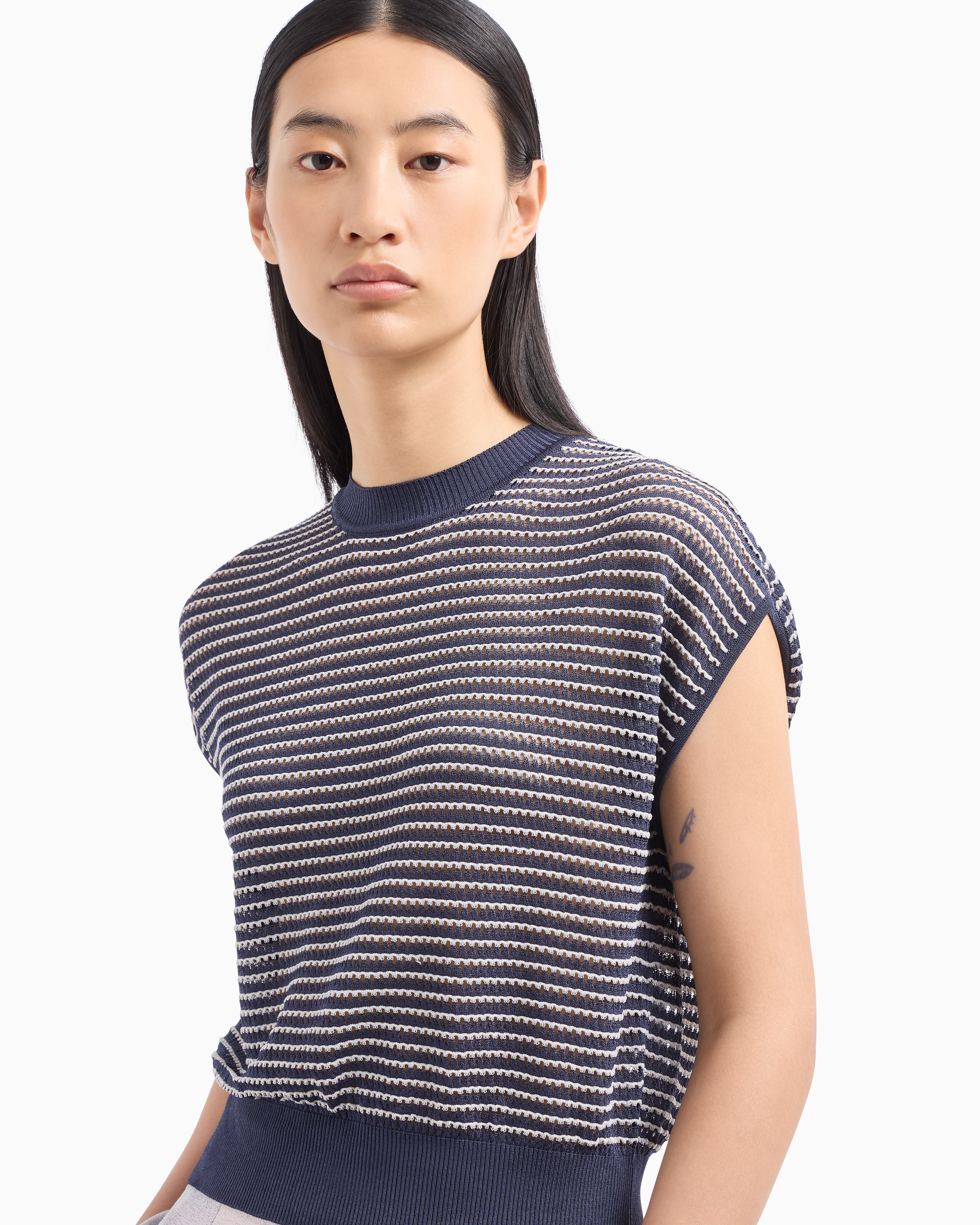 トップス EMPORIO ARMANI ARCHIVE LAYERED KNIT undefined