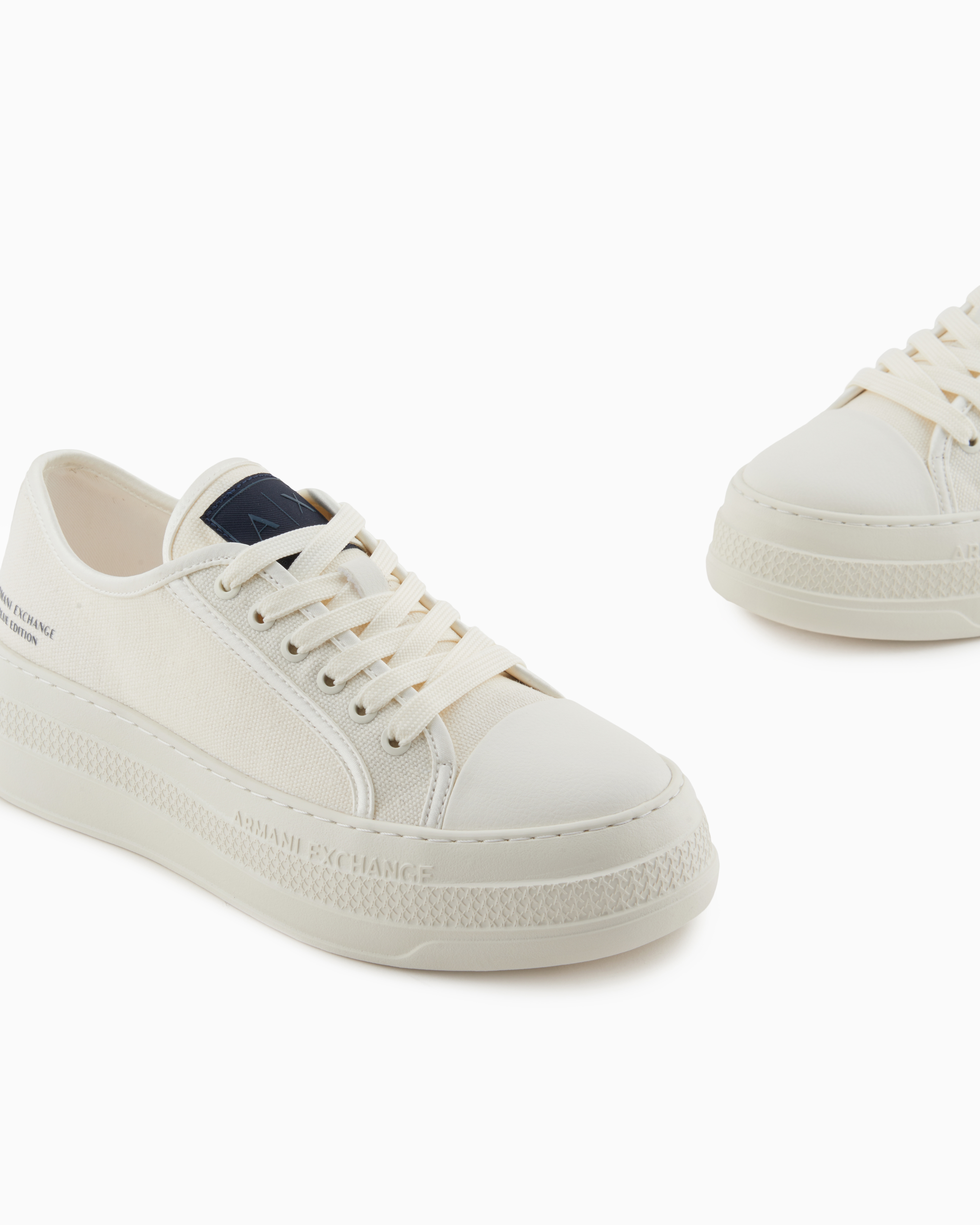 Armani Exchange - Sneakers, Woman, White, Size: