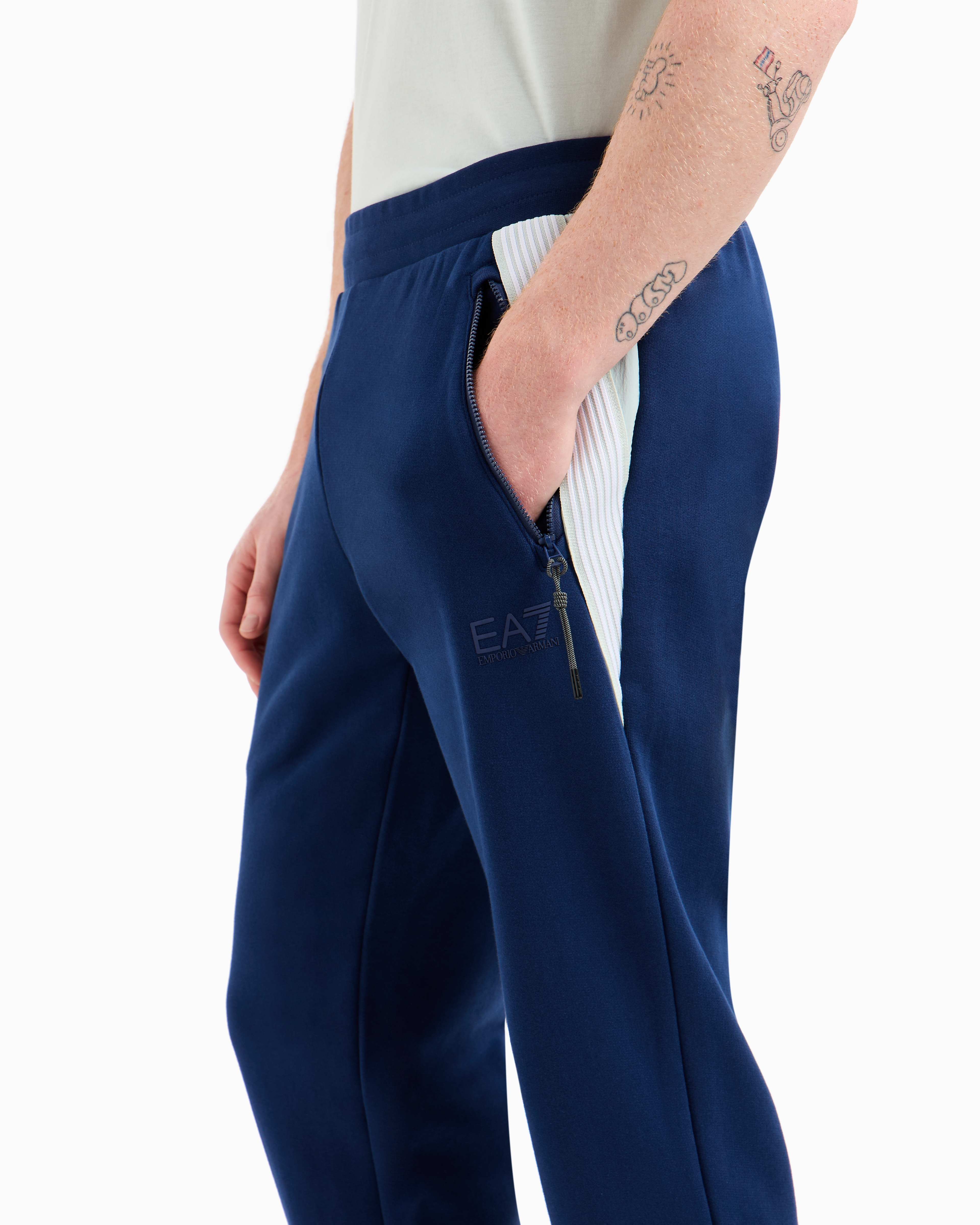 EA7 7 LINES COTTON JOGGERS