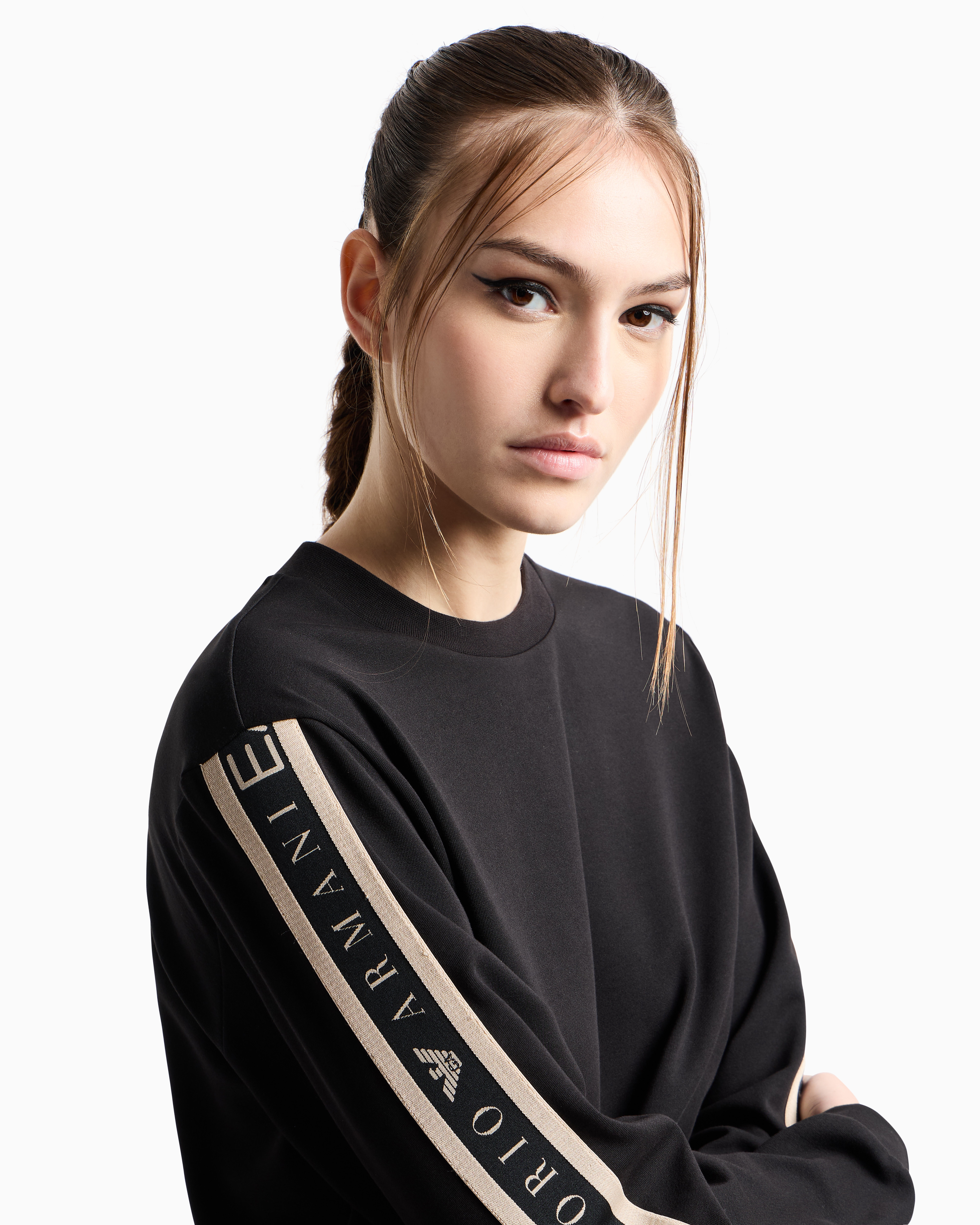 Ea7 Dynamic Athlete Tracksuit In Natural Ventus7 Technical Fabric In Black